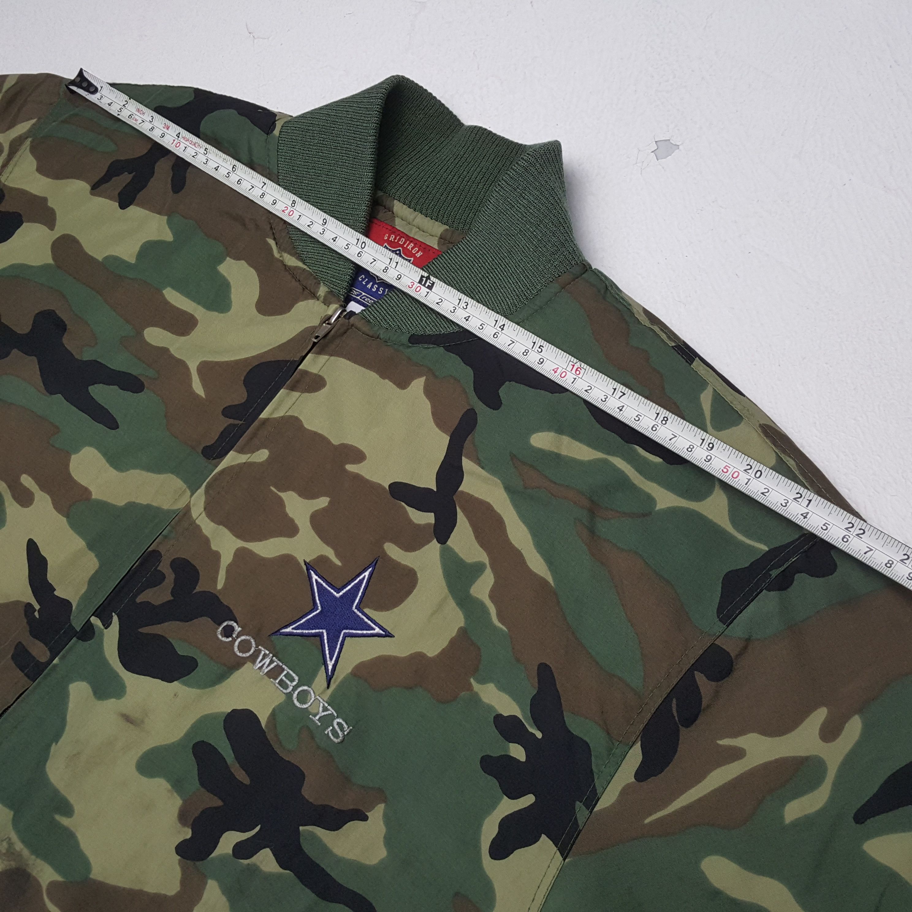 NFL Dallas COWBOYS NFL REEBOK Jacket Camo Design Style Size US XXL / EU 58 / 5 - 5 Thumbnail