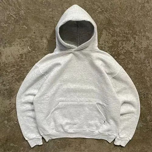 VIBE Grey Solid Cotton Vintage Hoodie Size US M / EU 48-50 / 2 - 5 Thumbnail