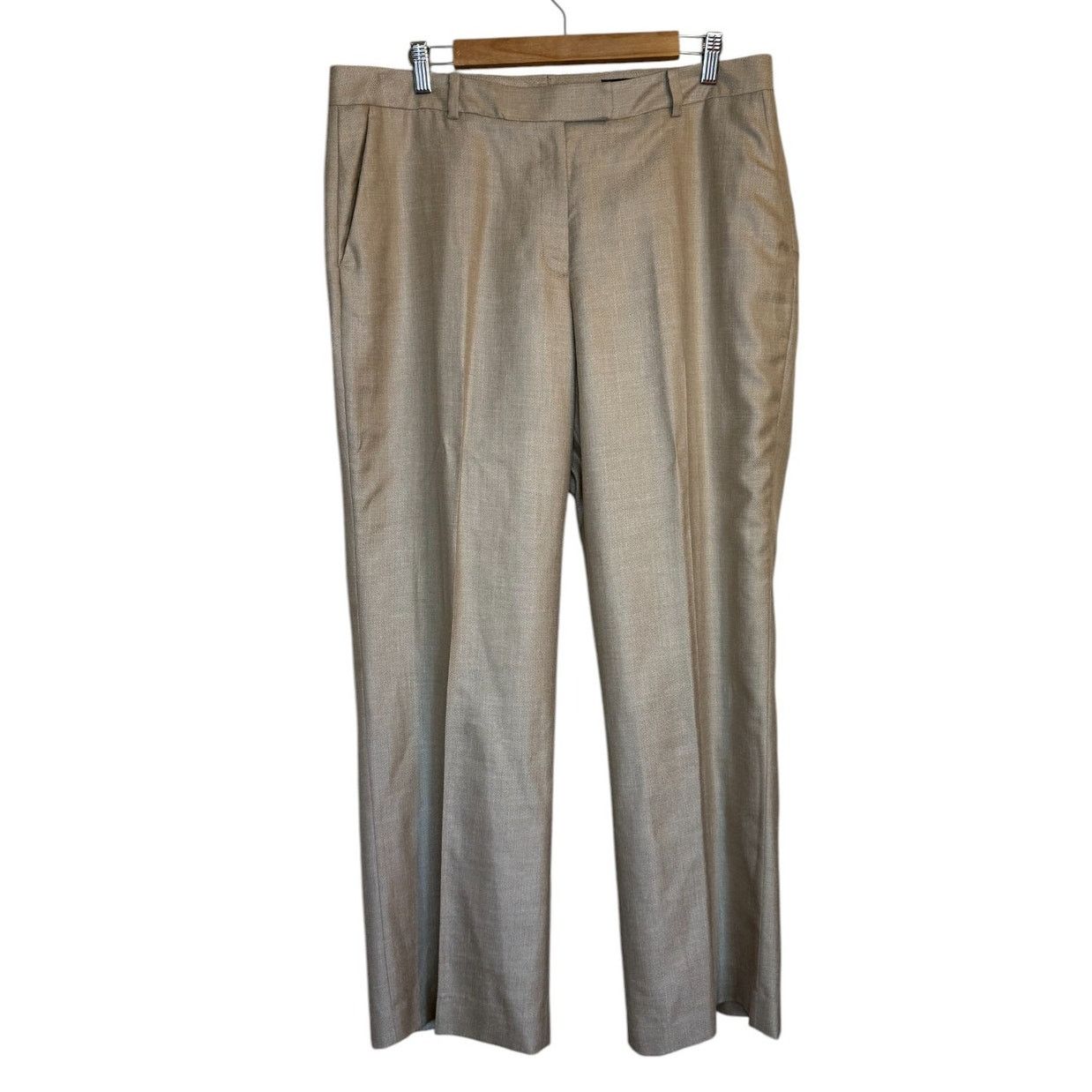 Brooks Brothers NWT Brooks Brothers Pants Women 14 Tan Loro Piana Caroline Size 36" / US 14 / IT 50 - 1 Thumbnail