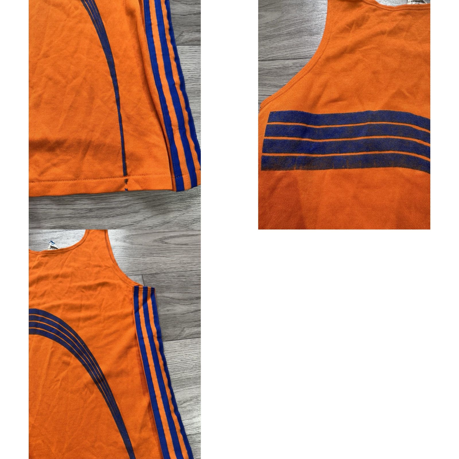 Adidas VINTAGE Adidas Originals STV Frauenfeld 1970s Tank Top Made in West Germany Orange M Tank Mens Size US M / EU 48-50 / 2 - 10 Thumbnail