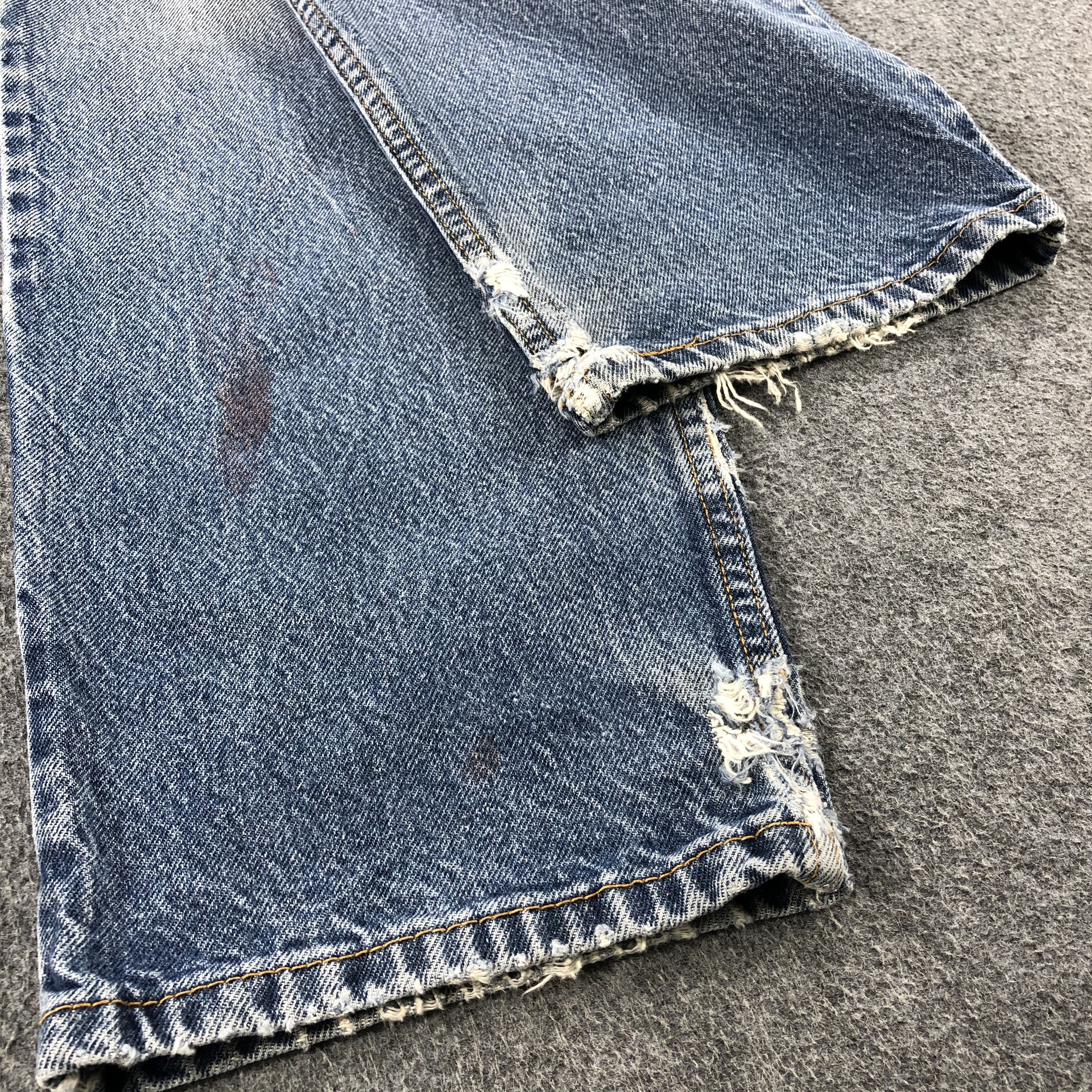Levi's Vintage Blue Washed Levis Jeans-J944 Size US 34 / EU 50 - 6 Thumbnail