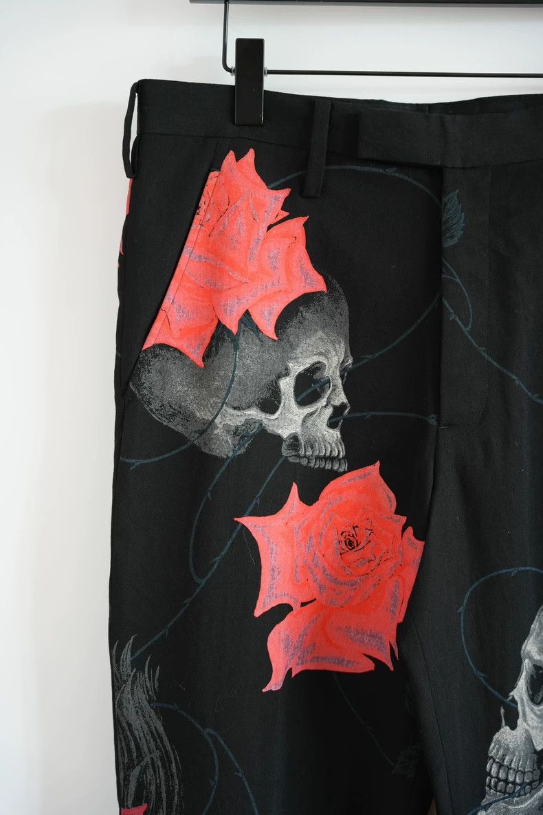 Yohji Yamamoto Yohji Yamamoto size 3 18ss Rose Skull Pants 2502-Nextarrow Size US 30 / EU 46 - 4 Thumbnail