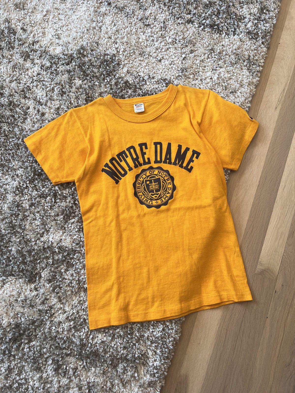 Champion 80s Champion Notre Dame T-Shirt Size Small Size US S / EU 44-46 / 1 - 1 Thumbnail