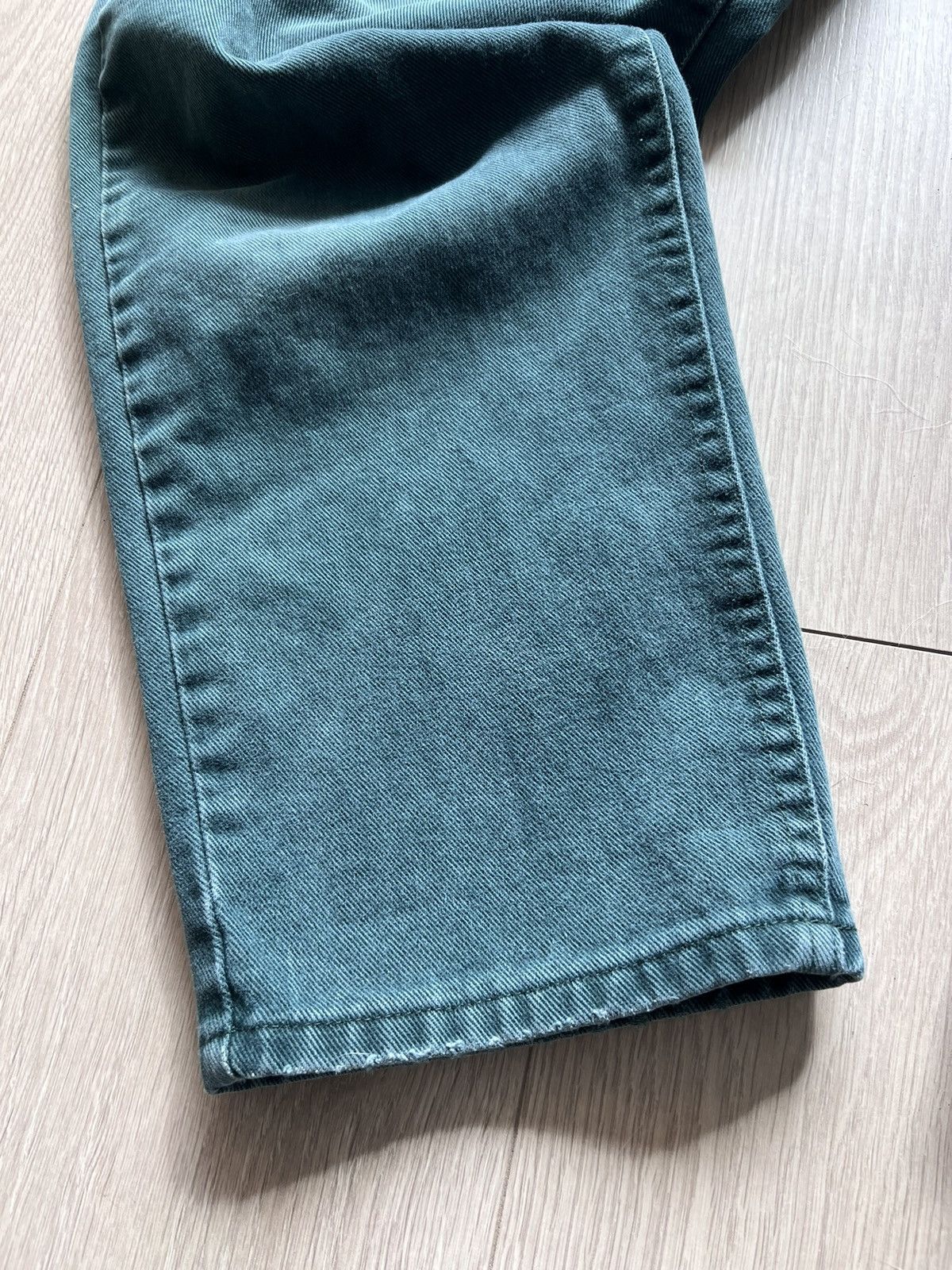 Lee × Vintage Vintage 80s Lee Denim Jeans Forest Green Made In USA 36 x 29 Size US 36 / EU 52 - 10 Thumbnail