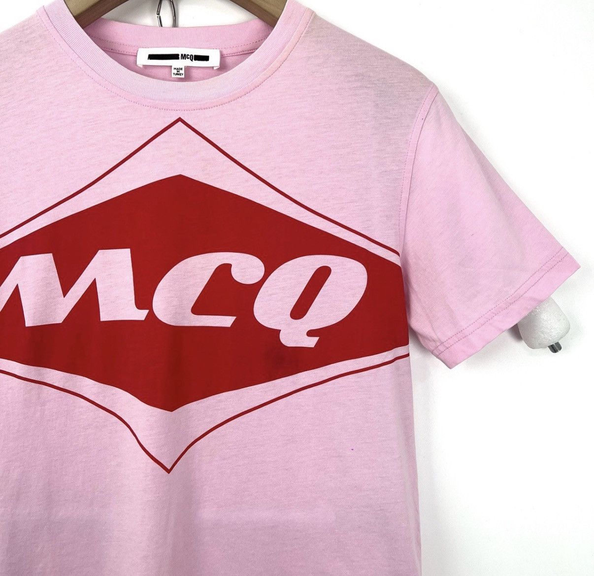 Alexander McQueen Alexander McQueen/Mcq Letter Print Pink Short Sleeve K12 Size S / US 4 / IT 40 - 5 Thumbnail