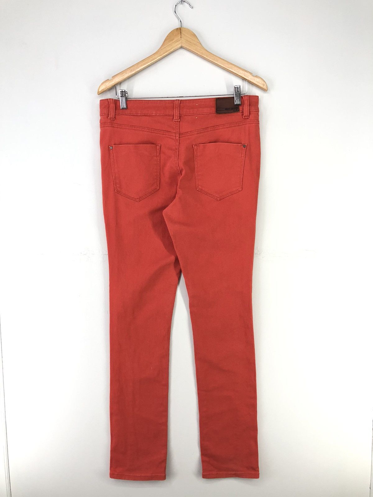 DKNY Dkny Jeans Distressed Soho Skinny Orange Jeans Size US 31 - 2 Thumbnail