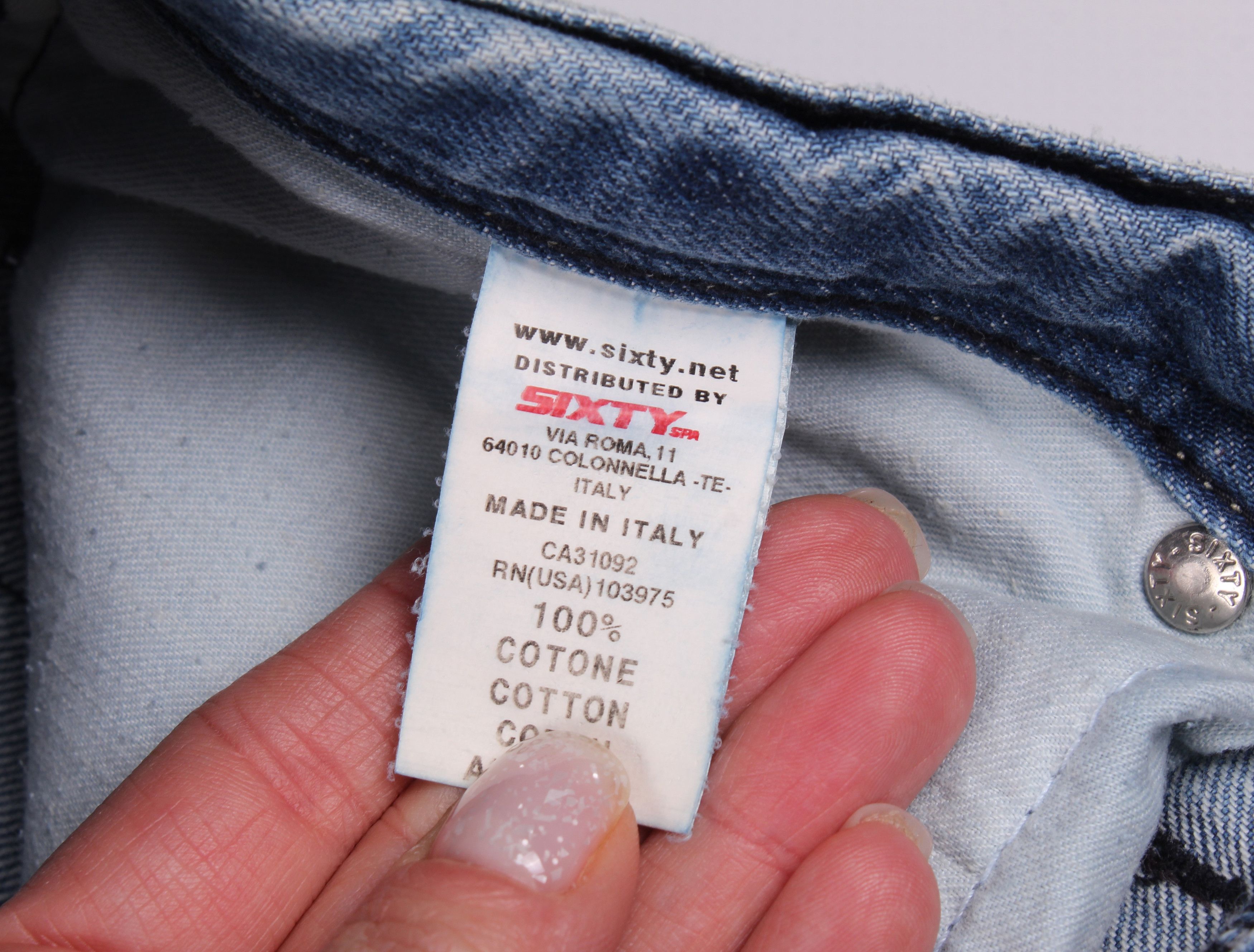 Energie Energie Y2K Distressed Painted Denim Jeans Size US 32 / EU 48 - 8 Thumbnail