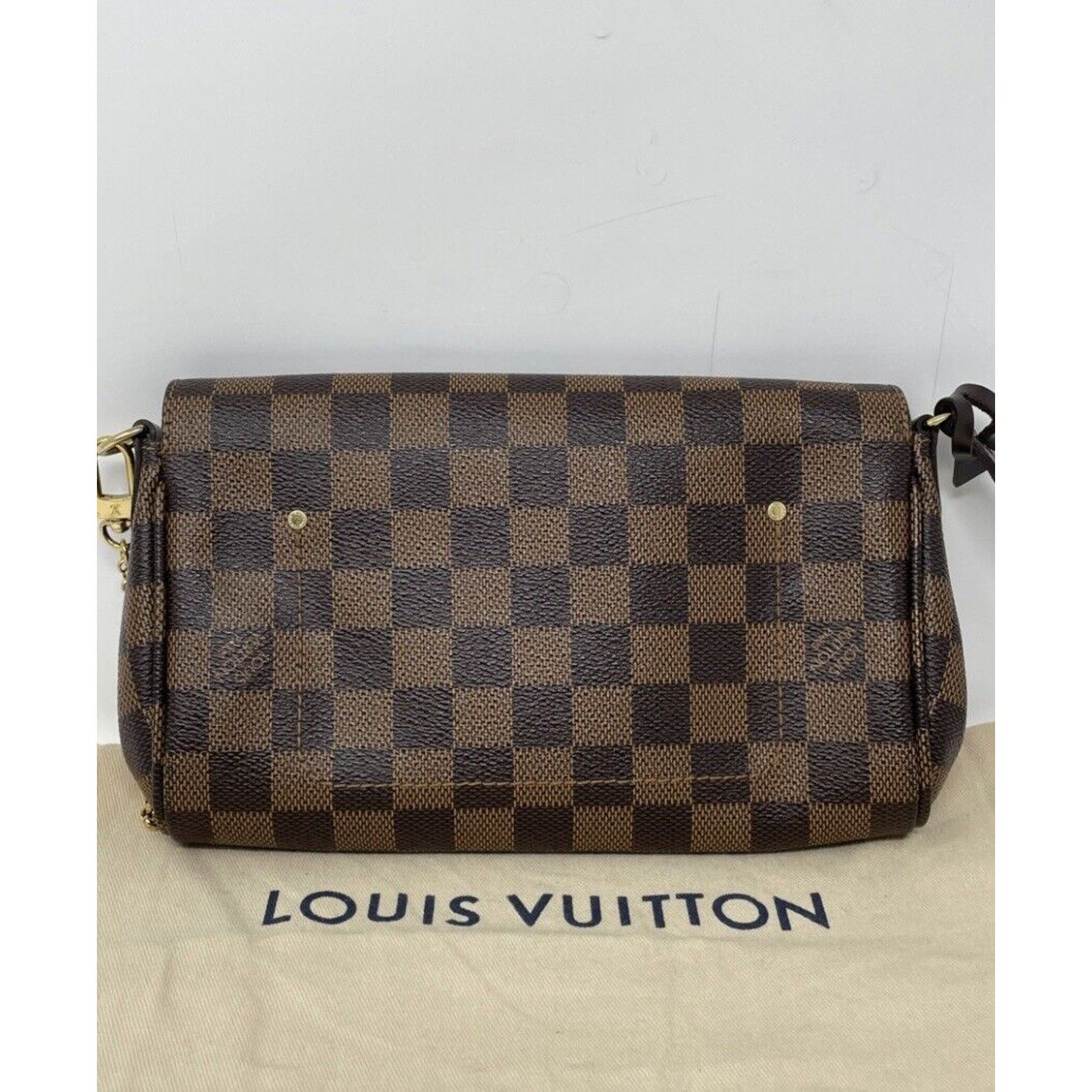 Louis Vuitton LOUIS VUITTON Favorite PM Damier Ebene Crossbody DISCONTINUE Size ONE SIZE - 10 Thumbnail