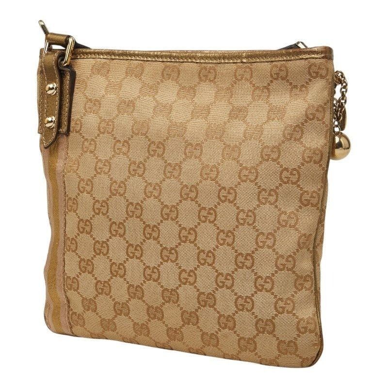 Gucci Gucci GG Canvas Web Shoulder Bag Leather Size ONE SIZE - 2 Thumbnail