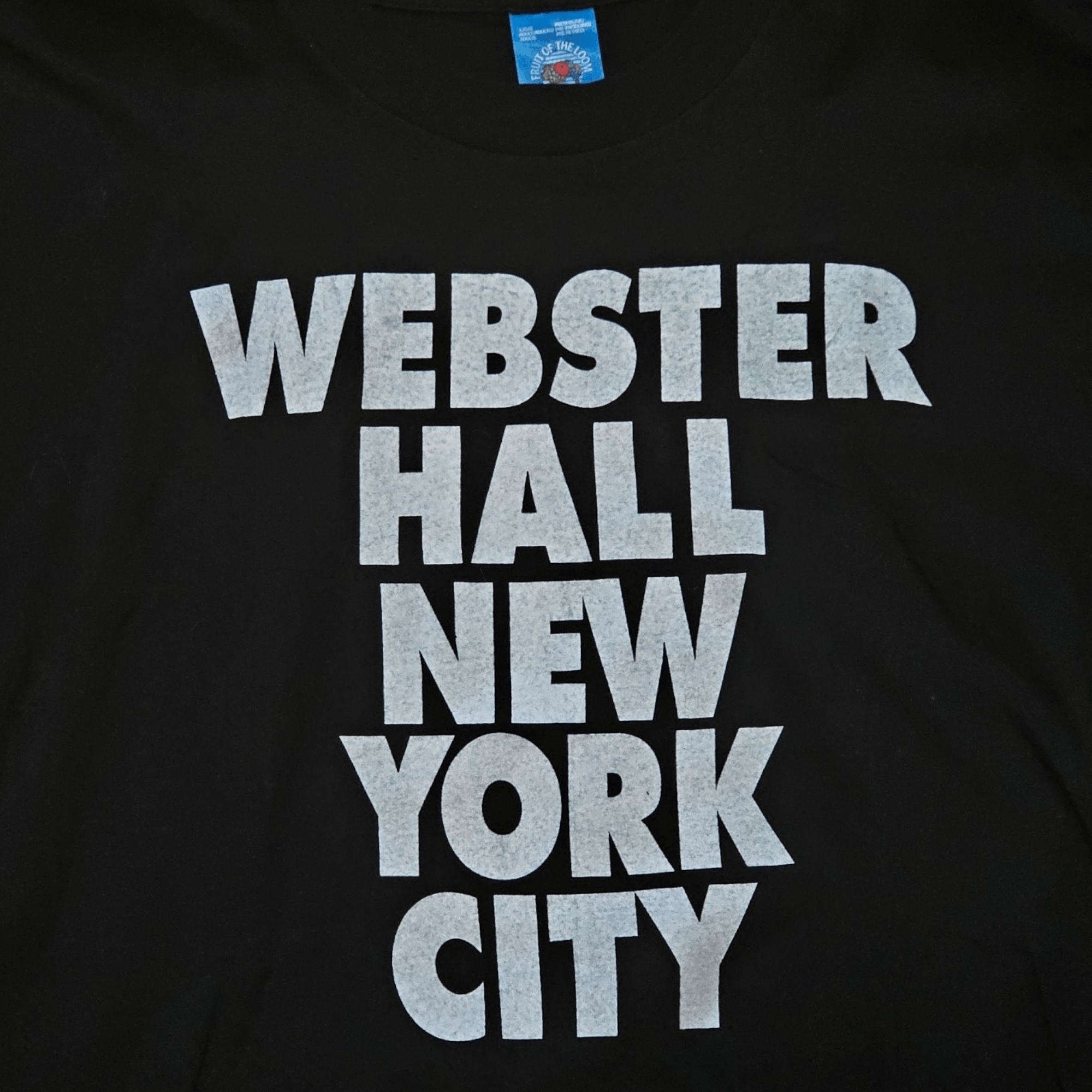Fruit Of The Loom × Vintage Webster Hall New York City 90's Tee Size US L / EU 52-54 / 3 - 2 Thumbnail