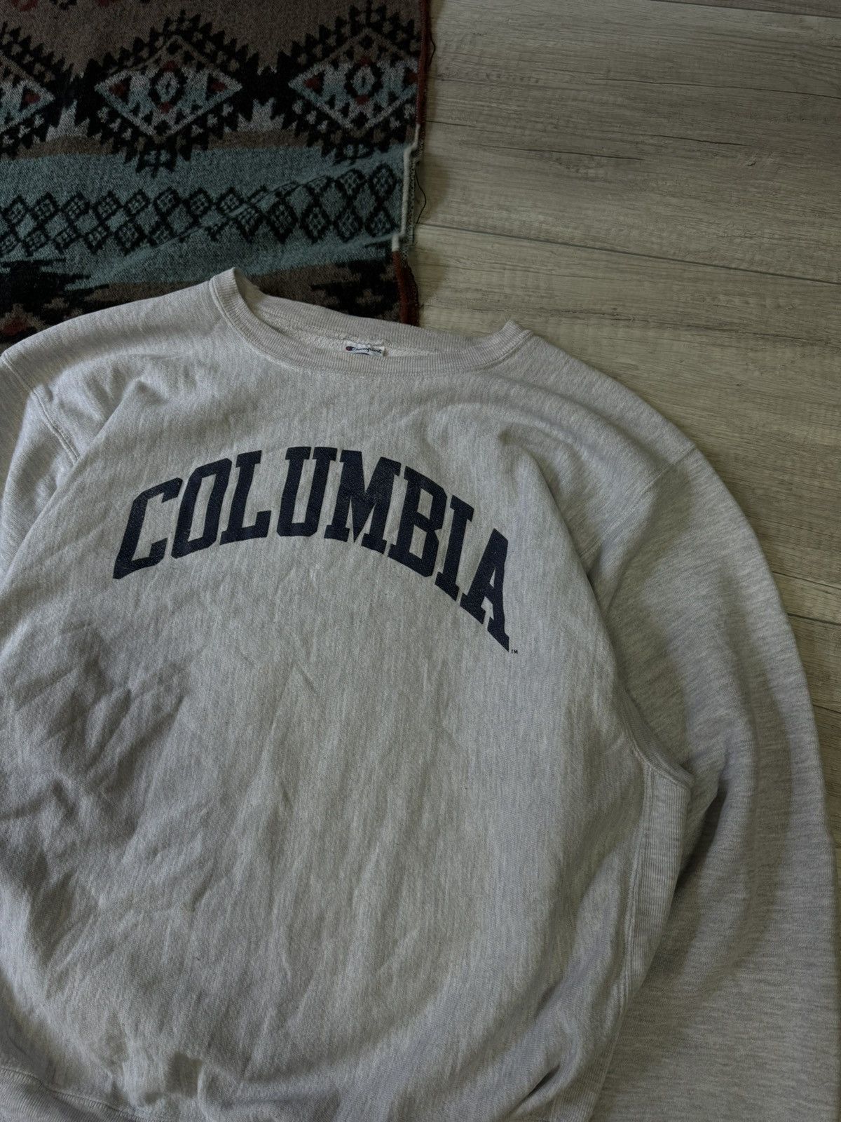Champion 90s Vintage Champion Columbia University Sweatshirt Size US L / EU 52-54 / 3 - 3 Thumbnail