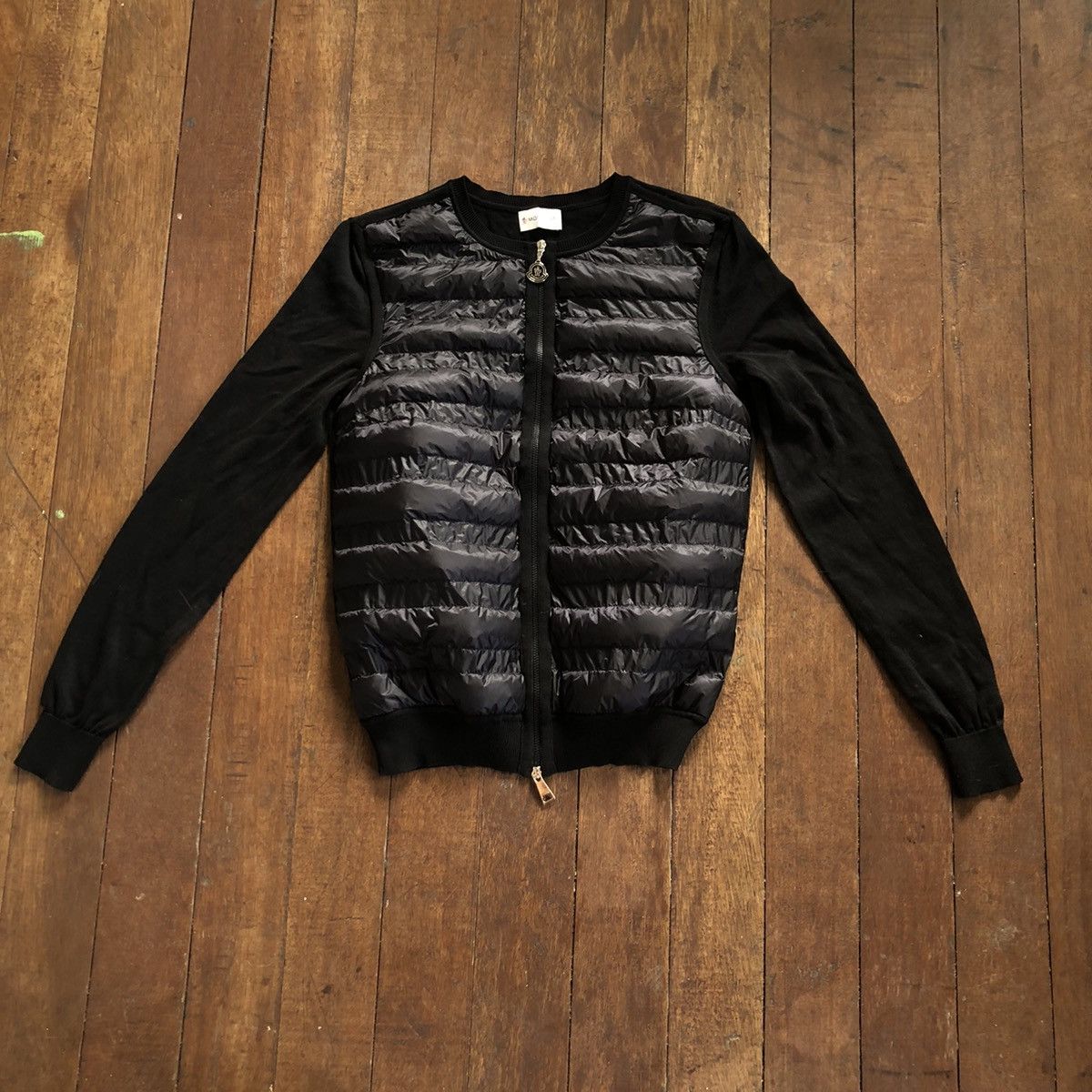 Moncler Moncler Padded Down Knit Wool Cardigan Size XS / US 0-2 / IT 36-38 - 1 Thumbnail