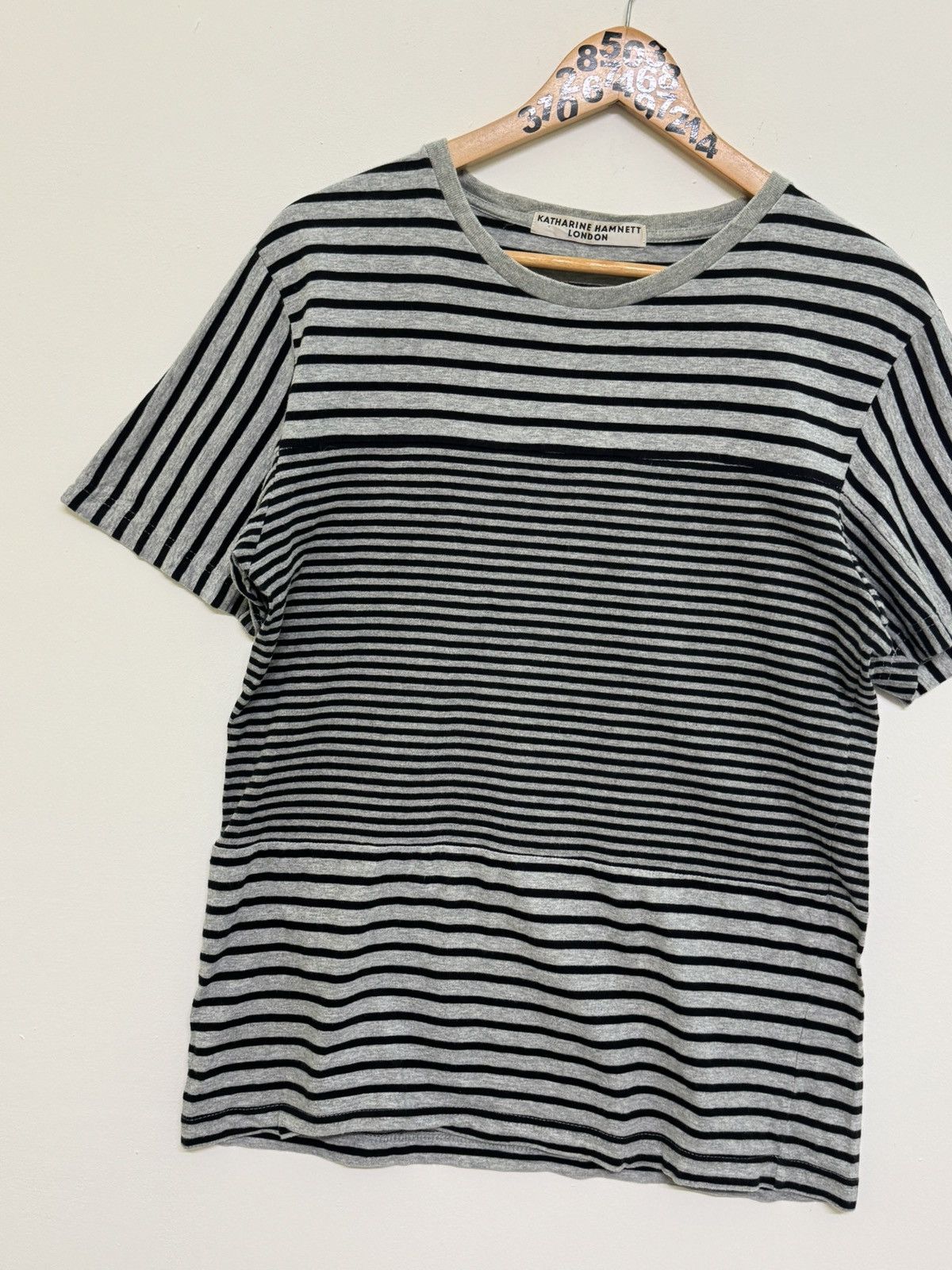 Katharine Hamnett London Vintage Katharine Hamnett Cut & Sewn Striped T-Shirt Size US S / EU 44-46 / 1 - 3 Thumbnail