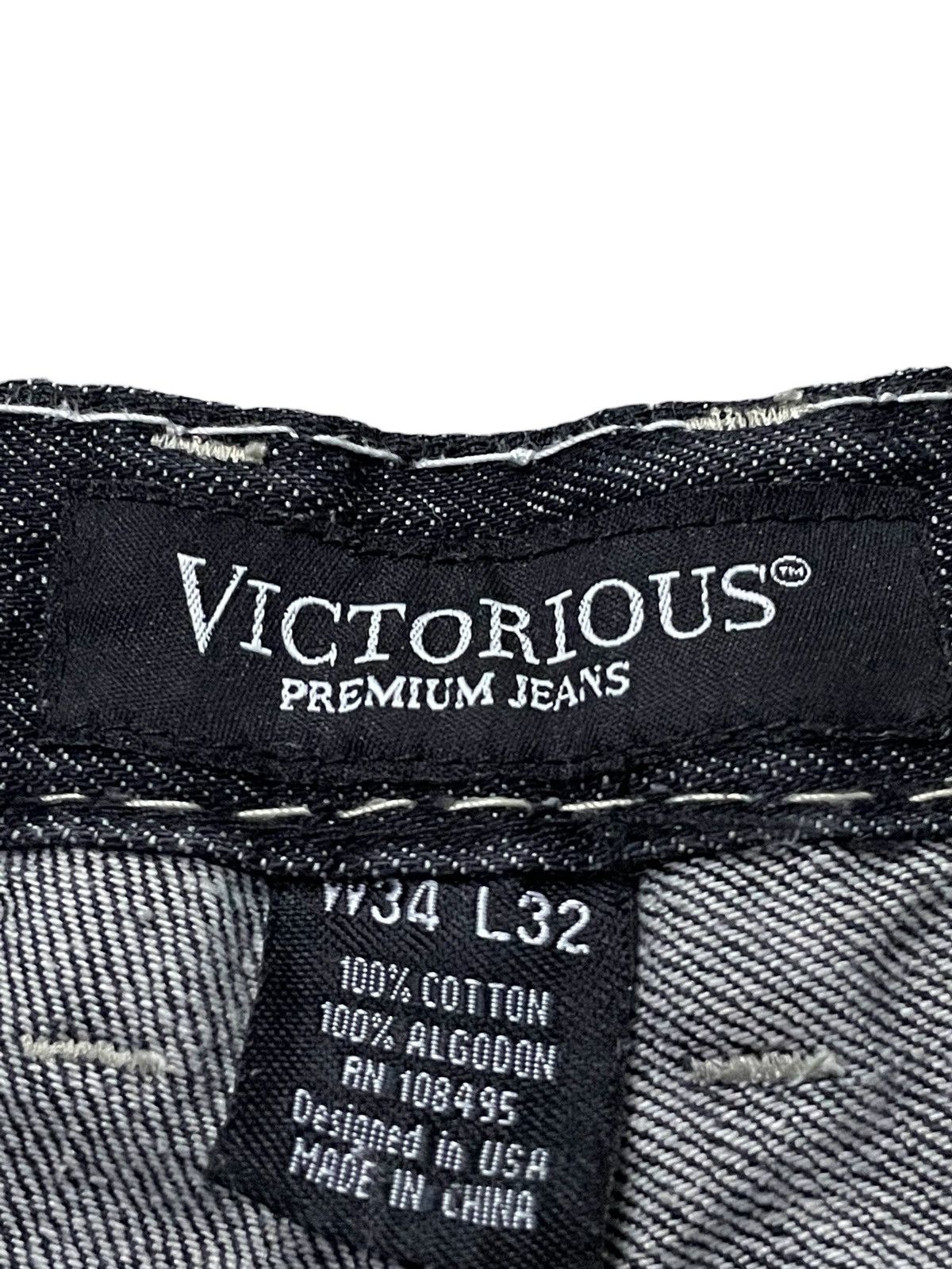 Designer × Japanese Brand Victorious Japan Heavy Thick Stitch Stud Large Poket Jeans Size US 34 / EU 50 - 21 Thumbnail