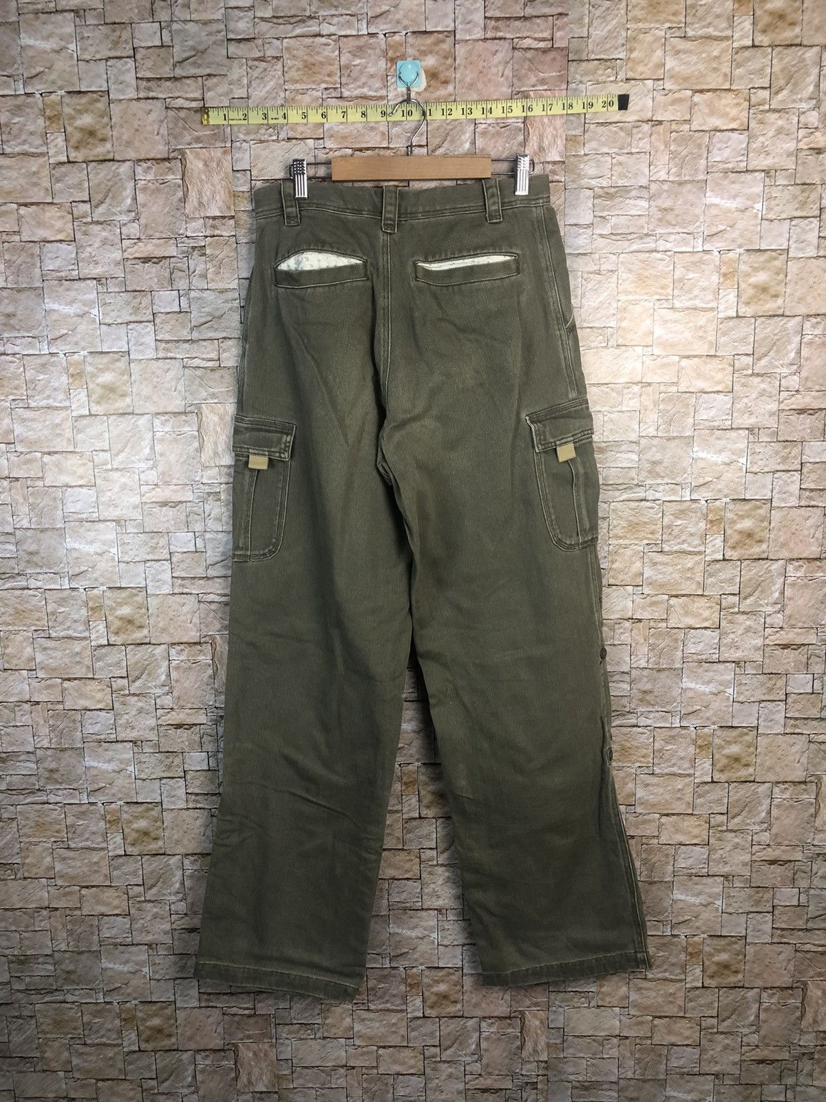 Japanese Brand Sunny Clouds Green Cargo Multipocket Pants #A50 Size US 29 - 12 Thumbnail