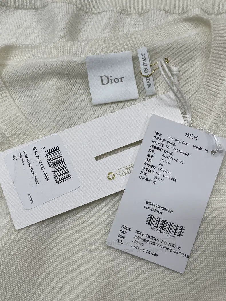 Dior Dior 26 Spring and Summer New Clover Letter Logo Embroider Size S / US 4 / IT 40 - 4 Thumbnail