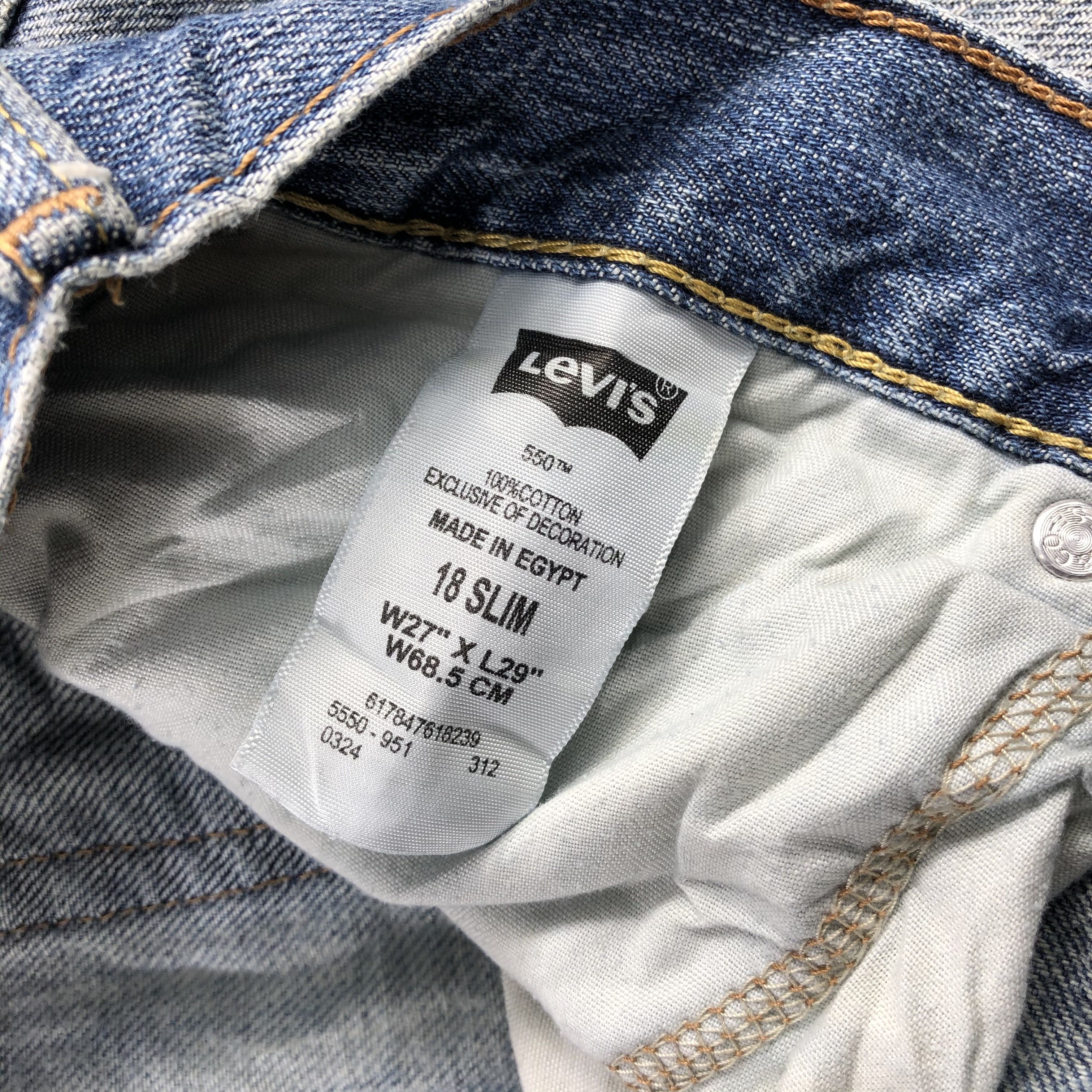Levi's × Vintage Vintage Distress Levis Jeans Lot 550-JM771 Size US 30 / EU 46 - 9 Thumbnail