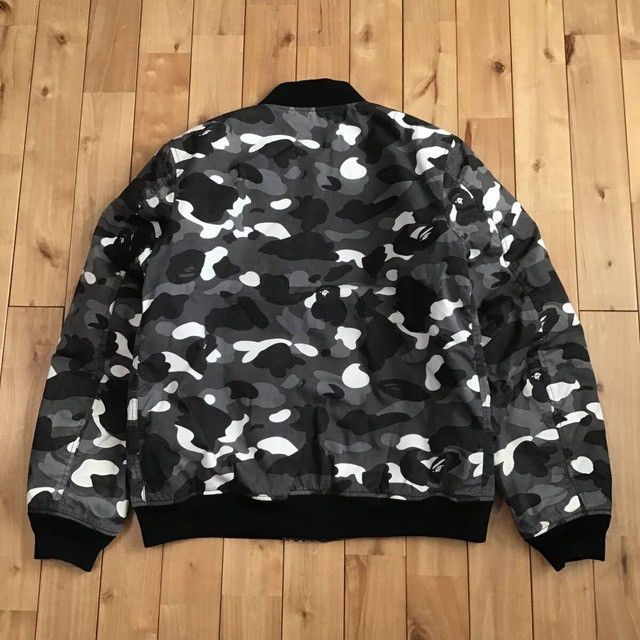 Bape 💫Glow in the dark💫 BAPE MA-1 Bomber Jacket city camo APE Size US XL / EU 56 / 4 - 4 Thumbnail