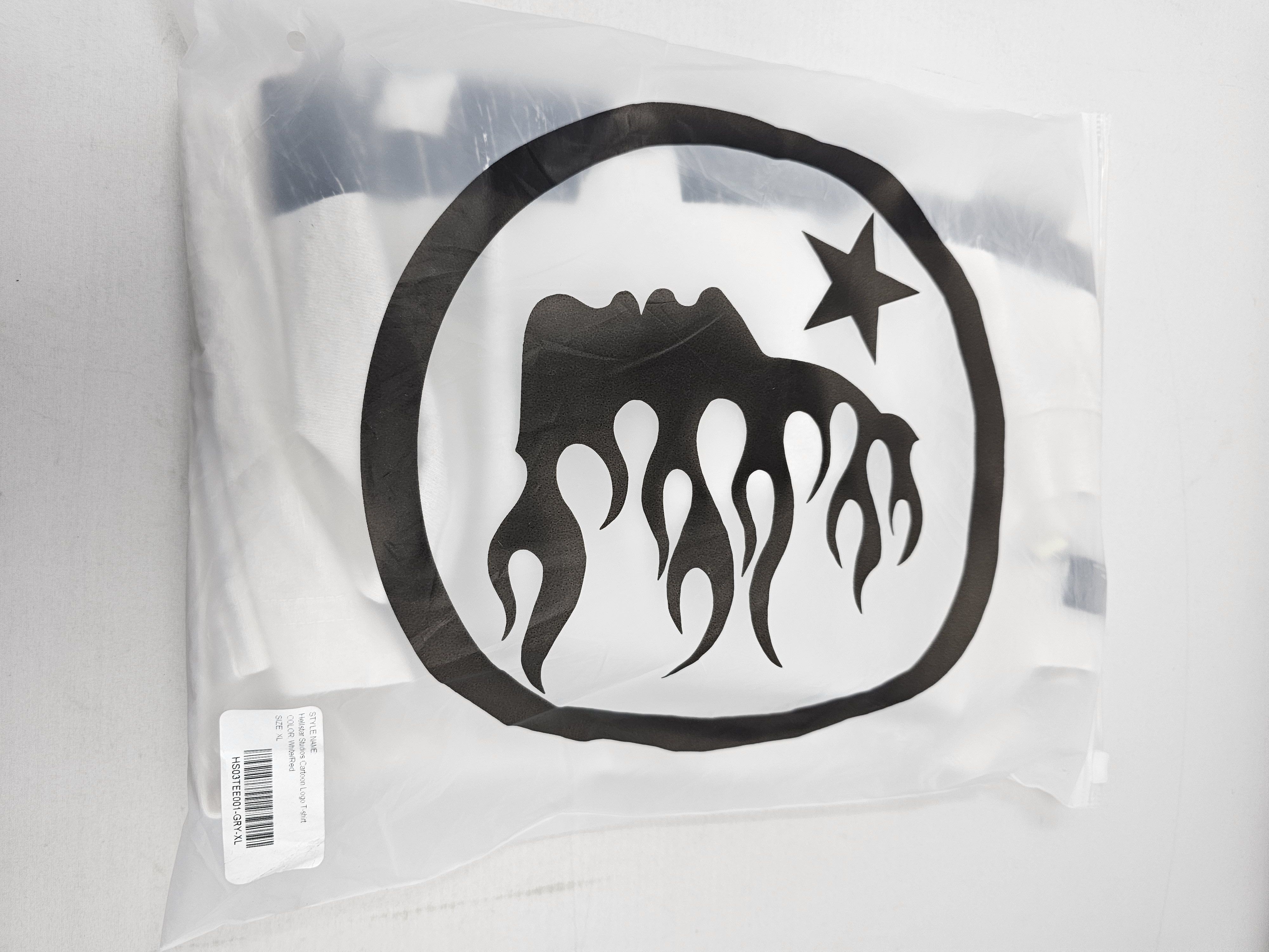 HELLSTAR Hellstar Studios Cartoon Logo Grey/White T-Shirt Size US XL / EU 56 / 4 - 8 Thumbnail