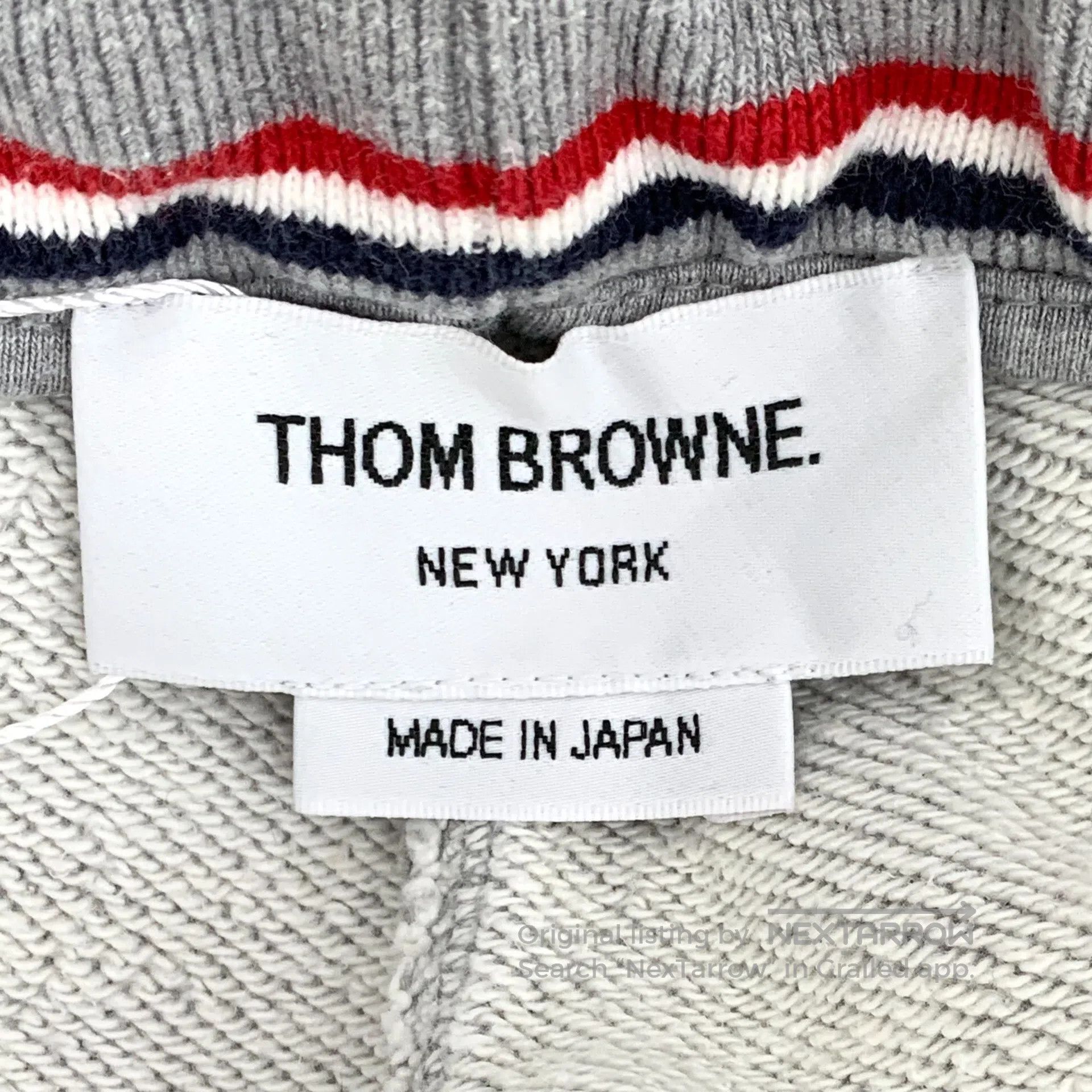 Thom Browne Thom Browne size M Gray classic four-stripe cotton drawstr Size US 38 / EU 54 - 7 Thumbnail