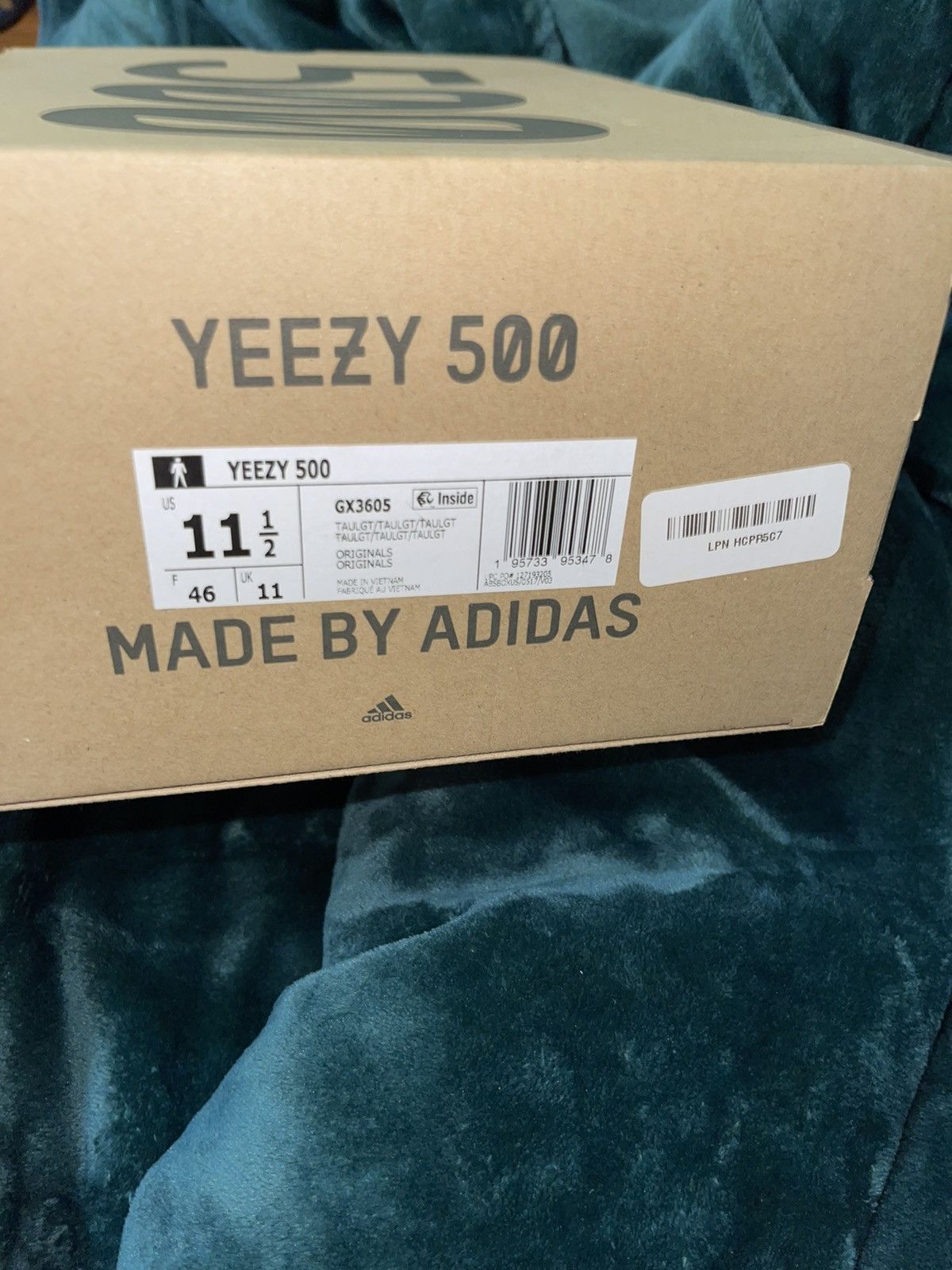 Adidas Yeezy 500 ‘Taupe Light’ Size US 11.5 / EU 44-45 - 7 Thumbnail