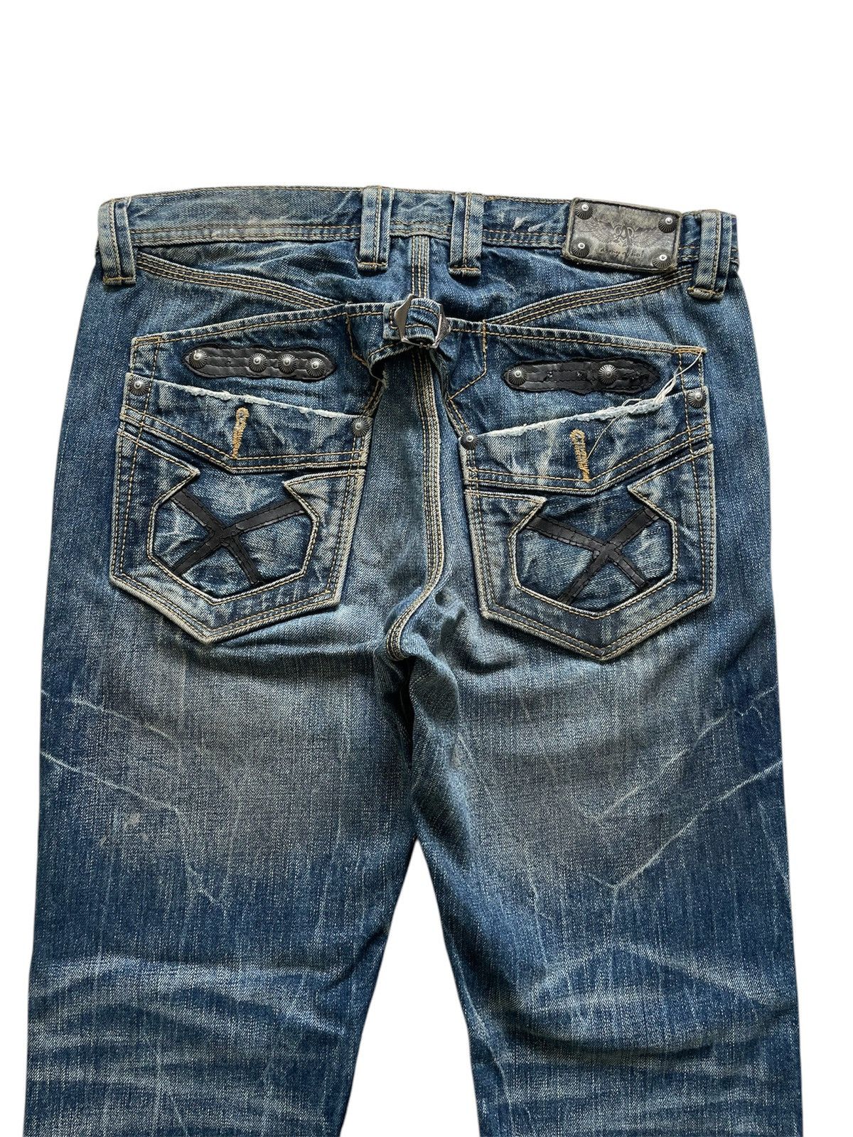 If Six Was Nine × Japanese Brand × Le Grande Bleu (L.G.B.) Rare Vintage Japanese Brand Flare Buckle Back Jeans Size US 32 / EU 48 - 3 Thumbnail