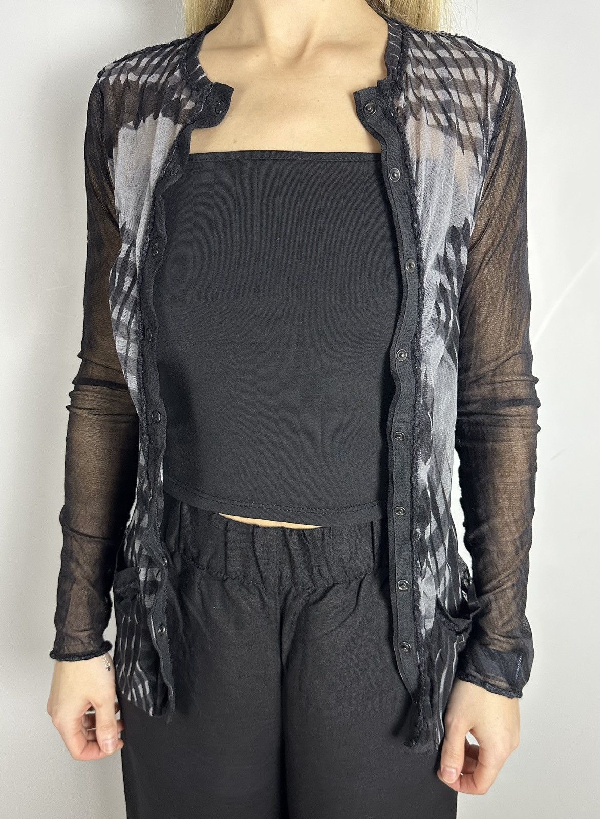 Jean Paul Gaultier Mesh Vintage 2001 Jean Paul Gaultie Dietrich Marlene Top Size S / US 4 / IT 40 - 12 Thumbnail