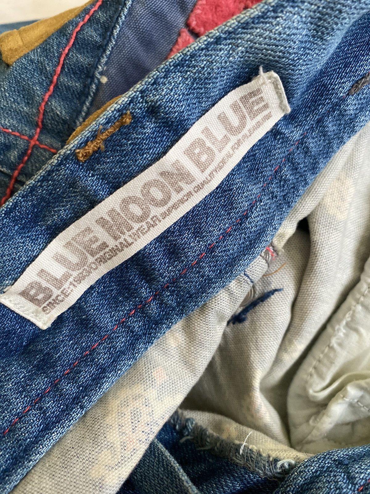 Designer × Japanese Brand × Vintage Vintage Blue Moon Blue Patches Low Rise Denim Size US 30 / EU 46 - 14 Thumbnail