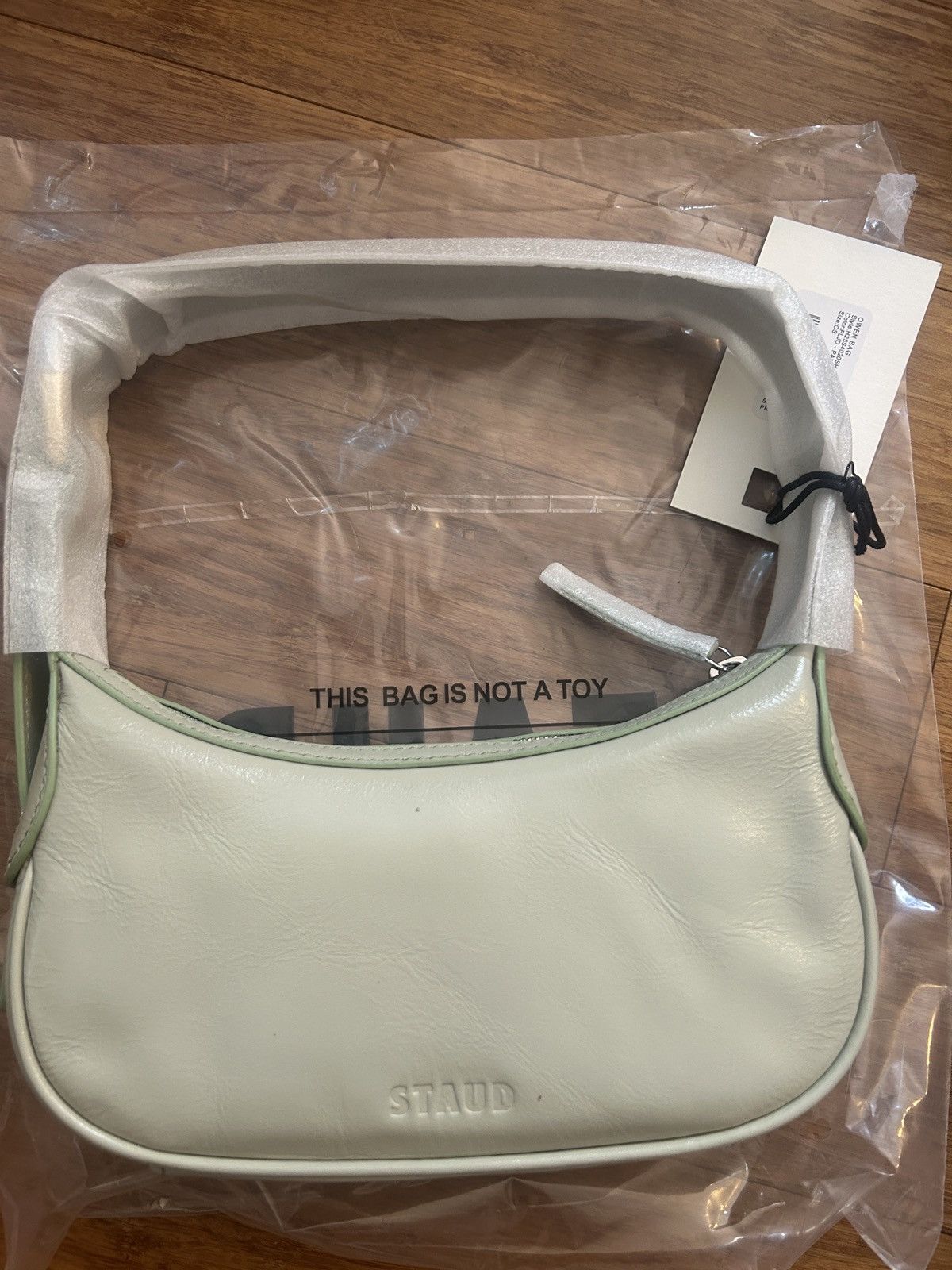Staud Staud OWEN Bag 100% Cow Leather Pale Jade Original Price$295 Size ONE SIZE - 6 Thumbnail