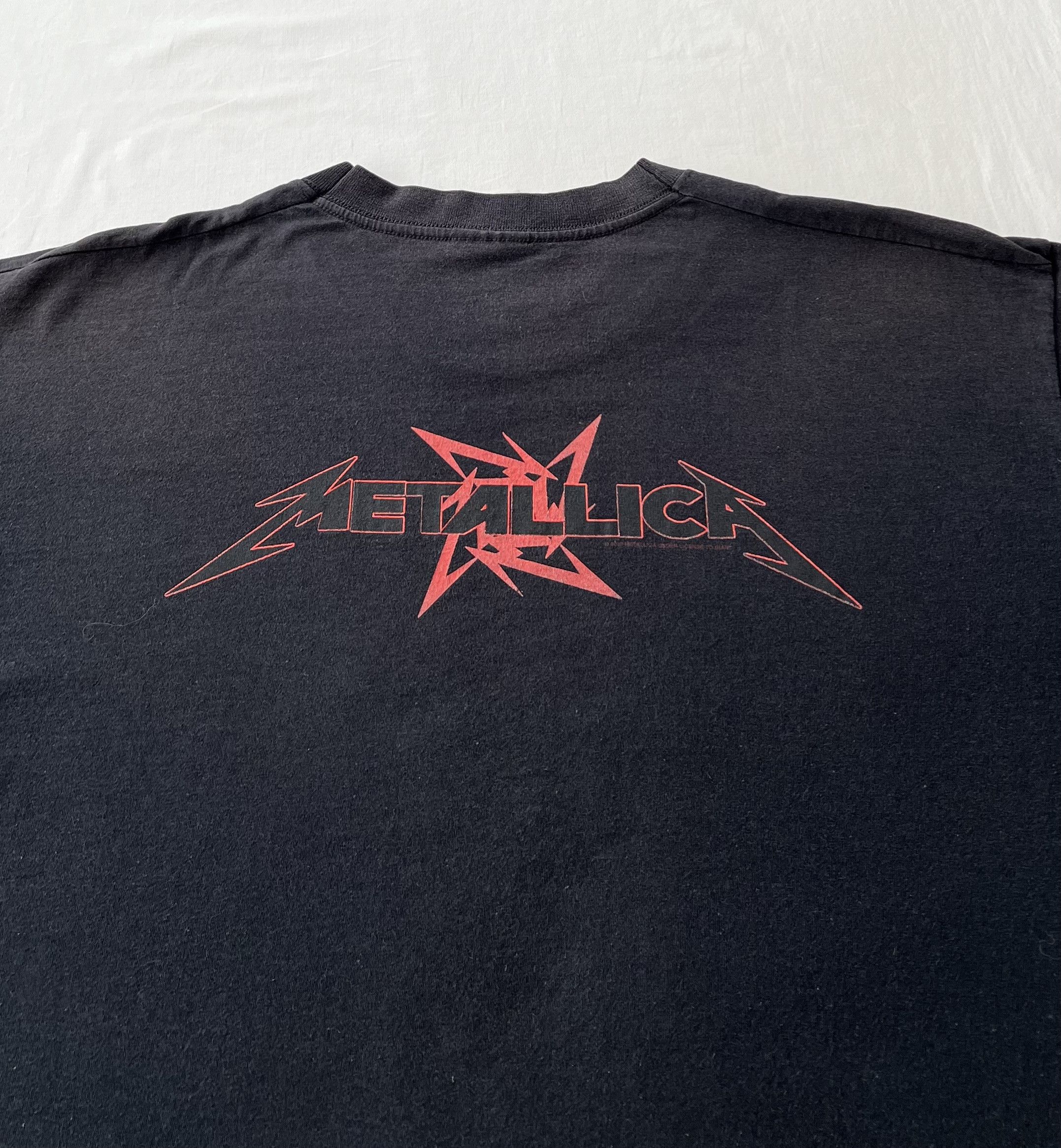 Band Tees Vintage 2002 Metallica Rock Band Faded Black T-shirt Size US L / EU 52-54 / 3 - 15 Thumbnail