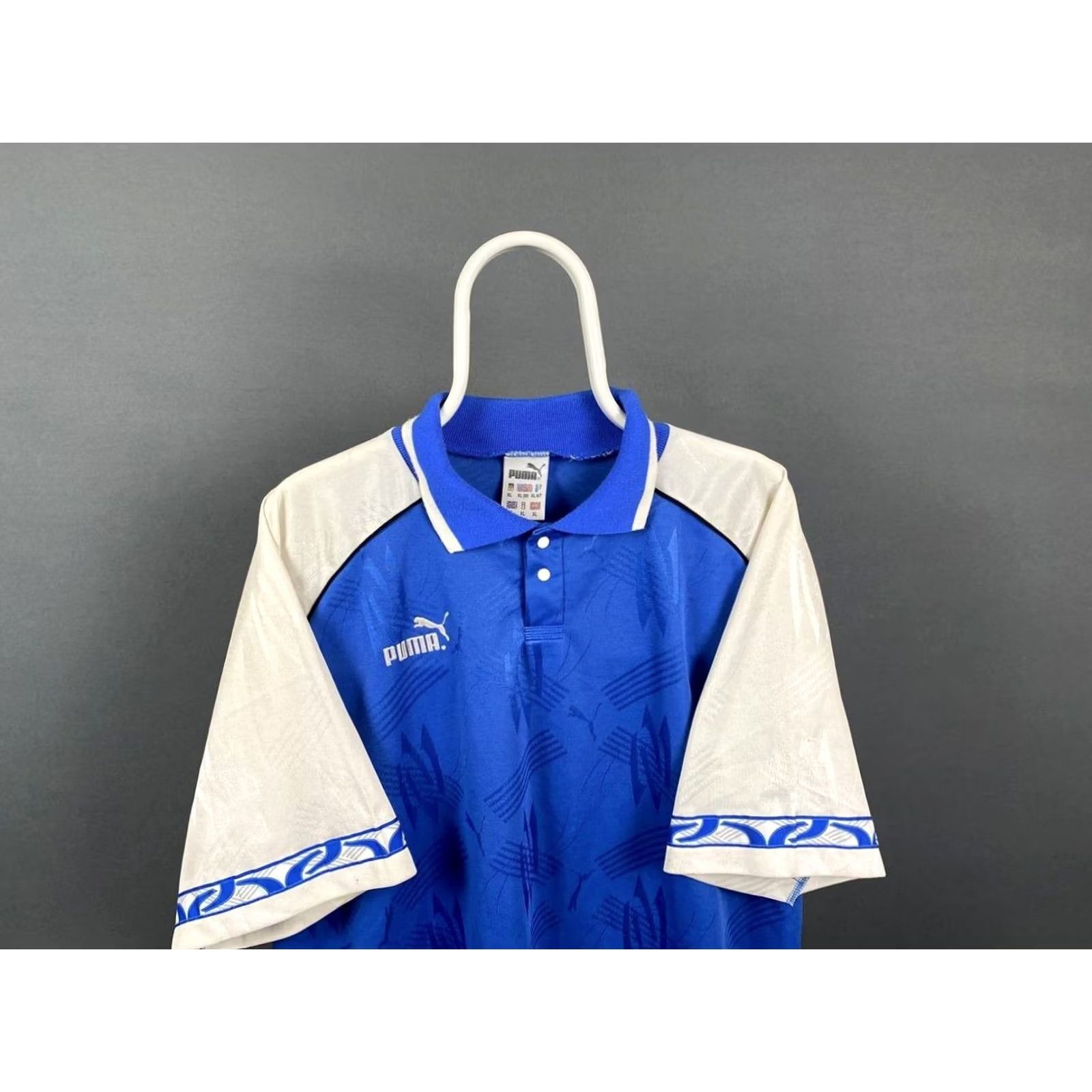 Puma Puma Mens Polo Shirt Size XL Blue Polyester Cotton Collared Short Sleeve Vintage US BUYERS: PLEASE NOTE Size US XL / EU 56 / 4 - 7 Thumbnail