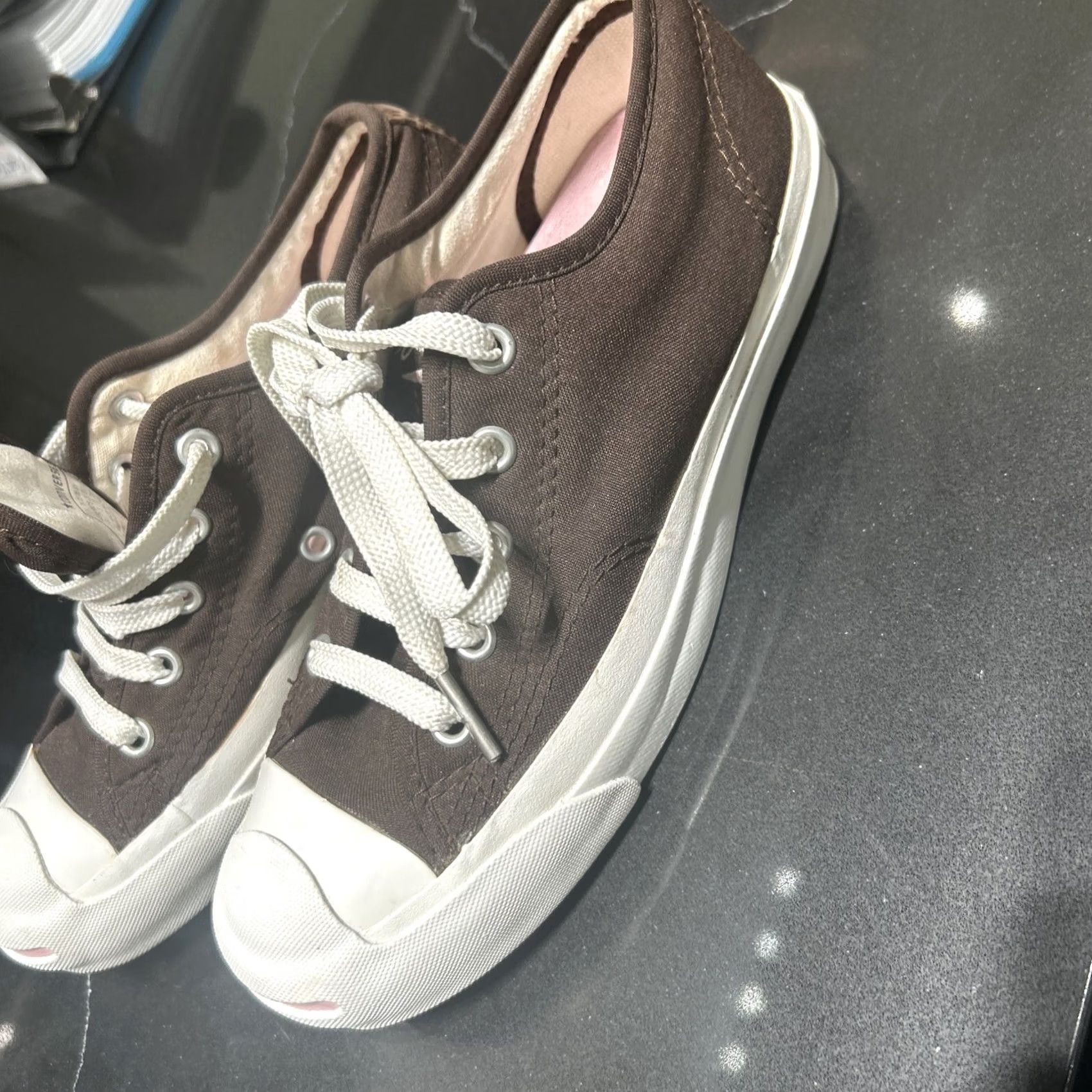Vintage VINTAGE Brown Women's Chuck Purcell Canvas Sneakers Size 5 Sneaker Womens Shoes Canvas Brown 5 Size US 5 / IT 35 - 6 Thumbnail