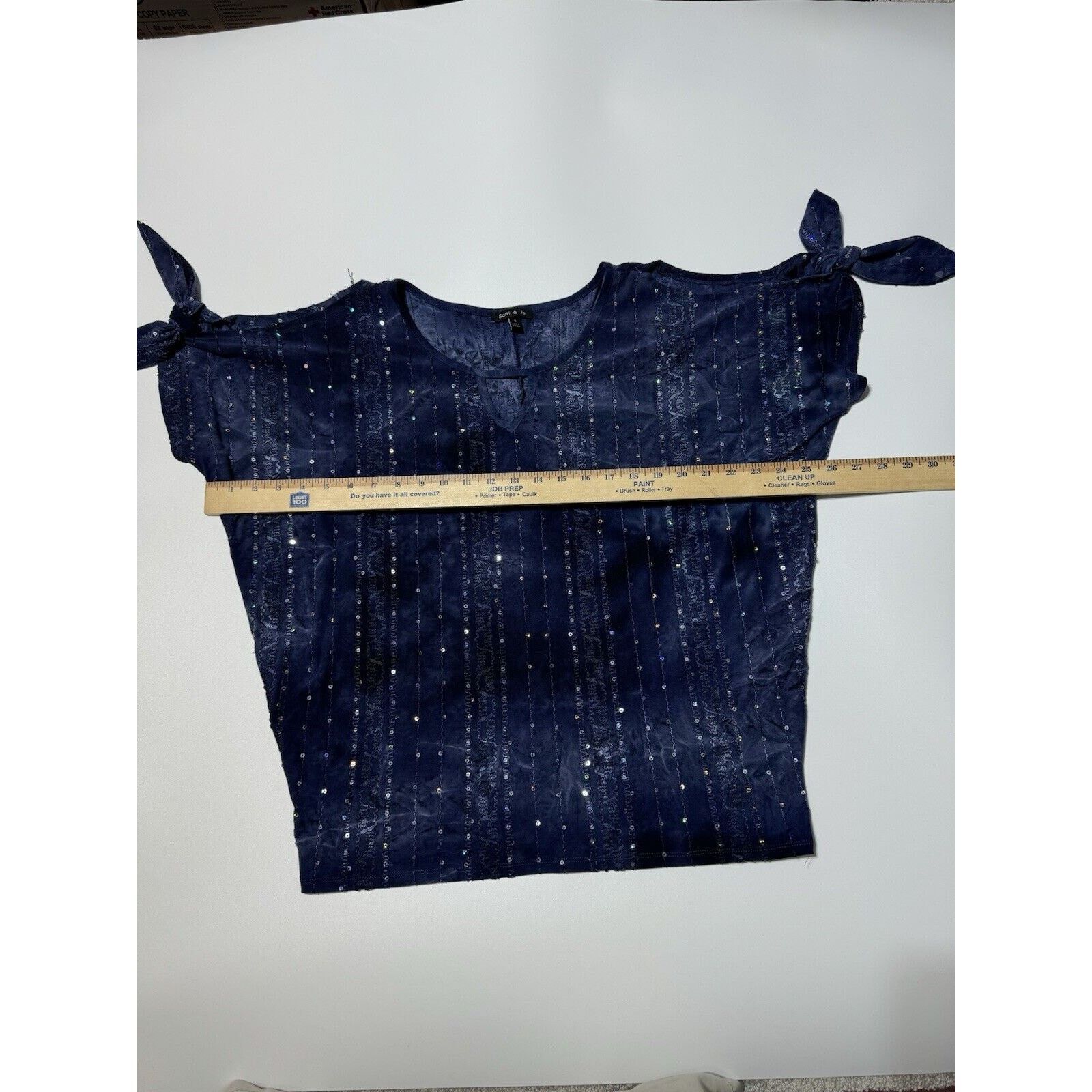 Other Y2k 2000s Sami & Jo Top S Sequins Ethereal Dark Fairy Grunge Size S / US 4 / IT 40 - 3 Thumbnail