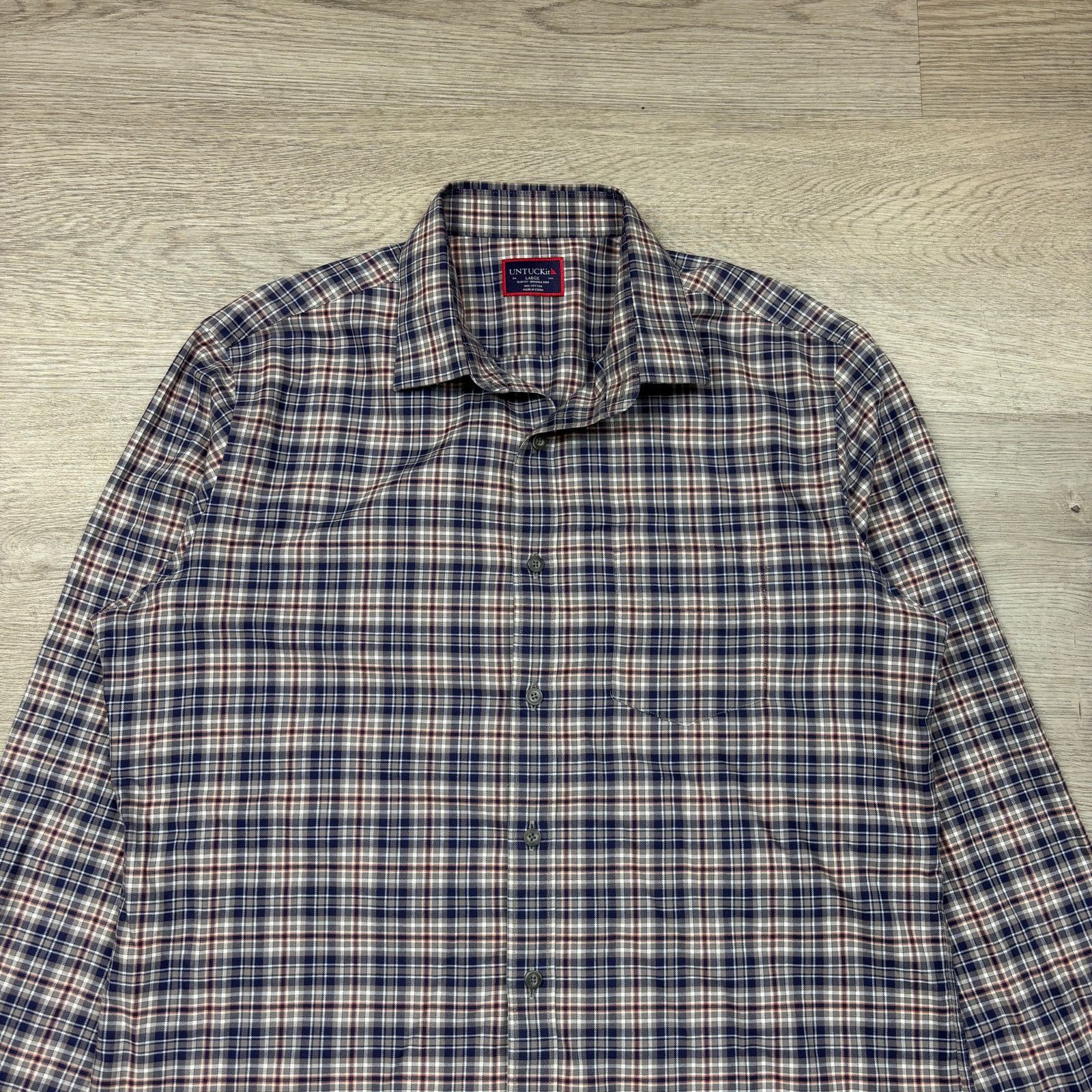 UNTUCKit Untuckit Marchesi Slim Fit Wrinkle Free Button Shirt Men's L Size US L / EU 52-54 / 3 - 2 Thumbnail