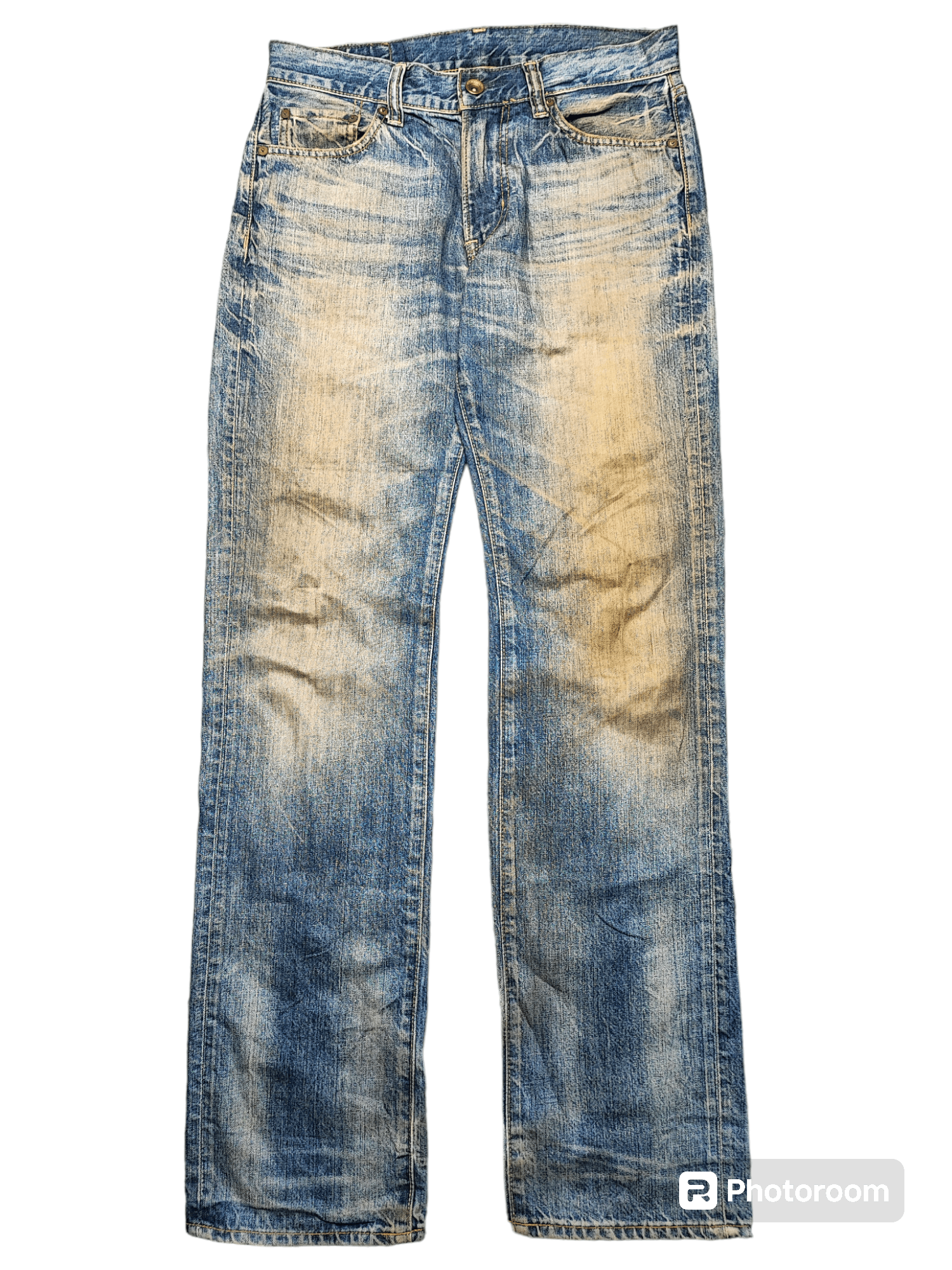 Vintage Uniqlo UJ Baggy Distressed Jeans