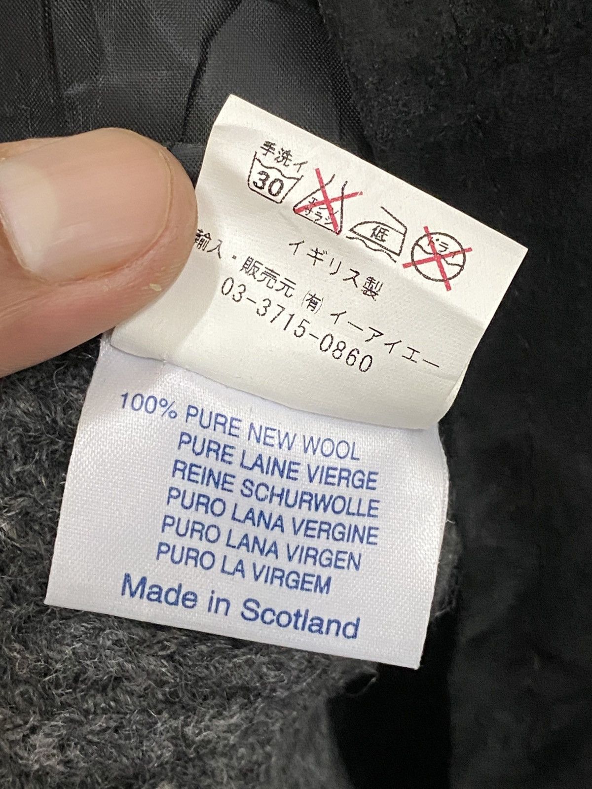 Vintage Vintage Brenire Suede Knit Wool Riri Zip Jacket Scotland Size US M / EU 48-50 / 2 - 10 Thumbnail