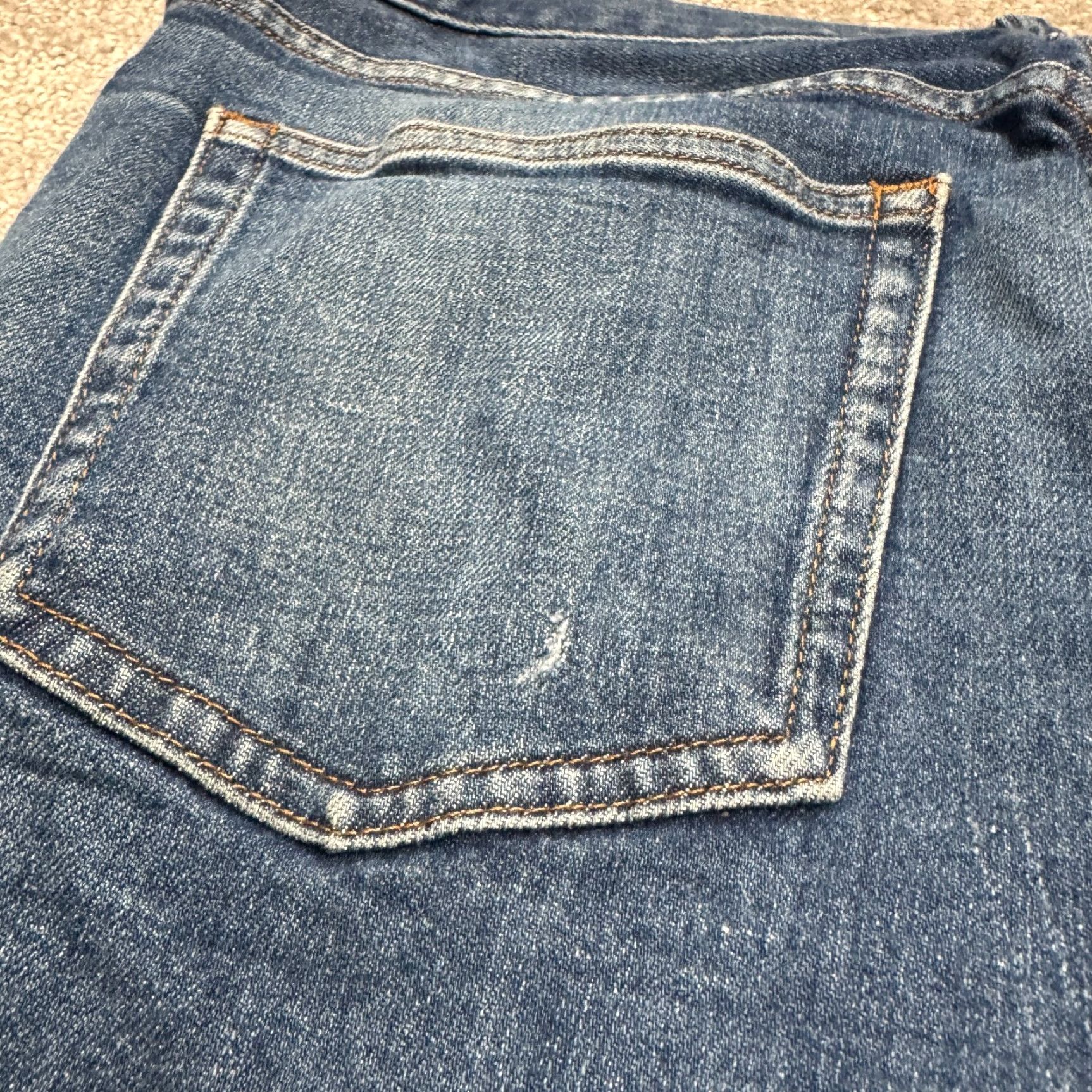 Everlane Everlane Selvedge Slim Fit Denim Jeans Mens 35x30 Blue Organic Cotton Straight Size US 35 - 6 Thumbnail