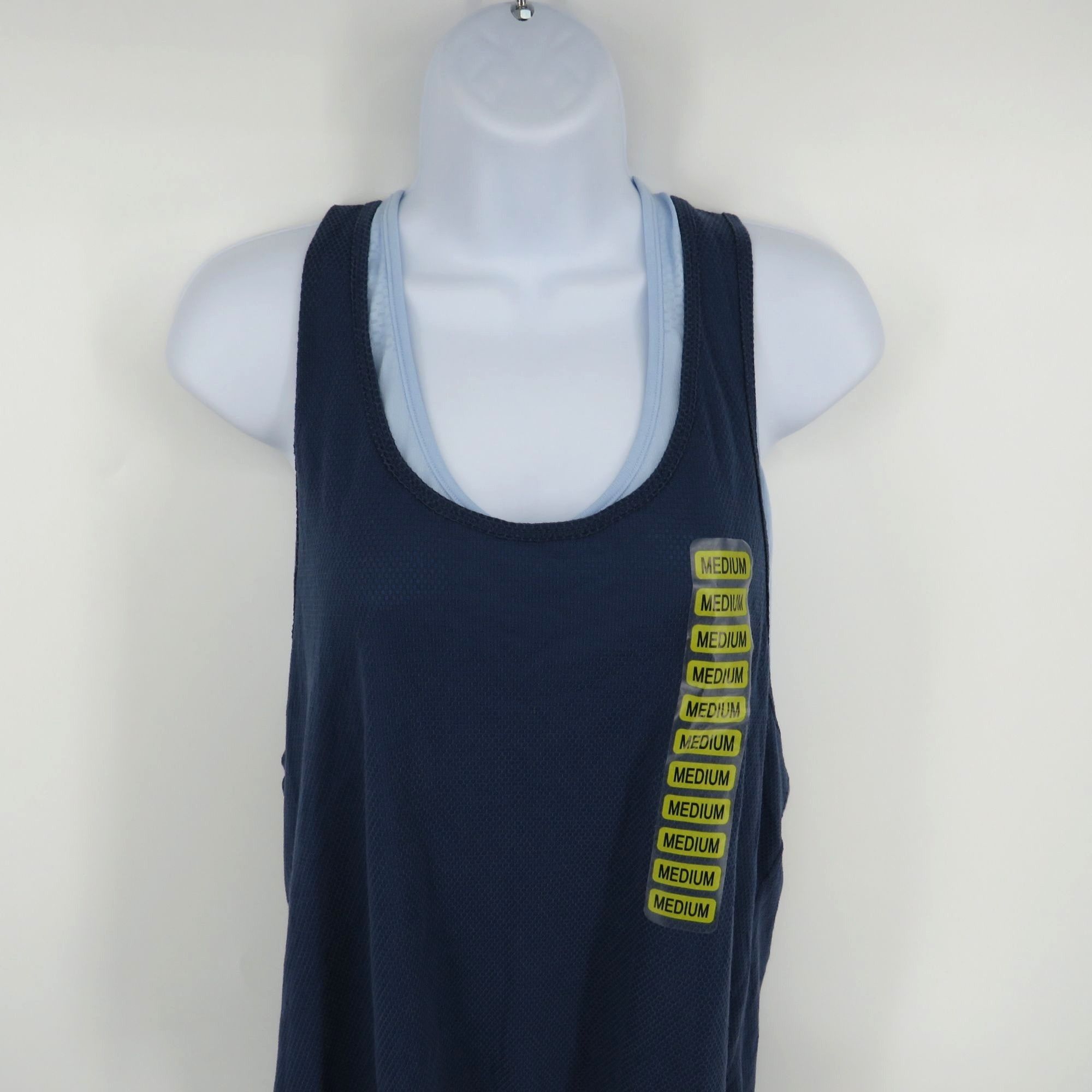 Other Tangerine Women's Double Layer Tank Top Medium Blue NWT Size M / US 6-8 / IT 42-44 - 2 Thumbnail