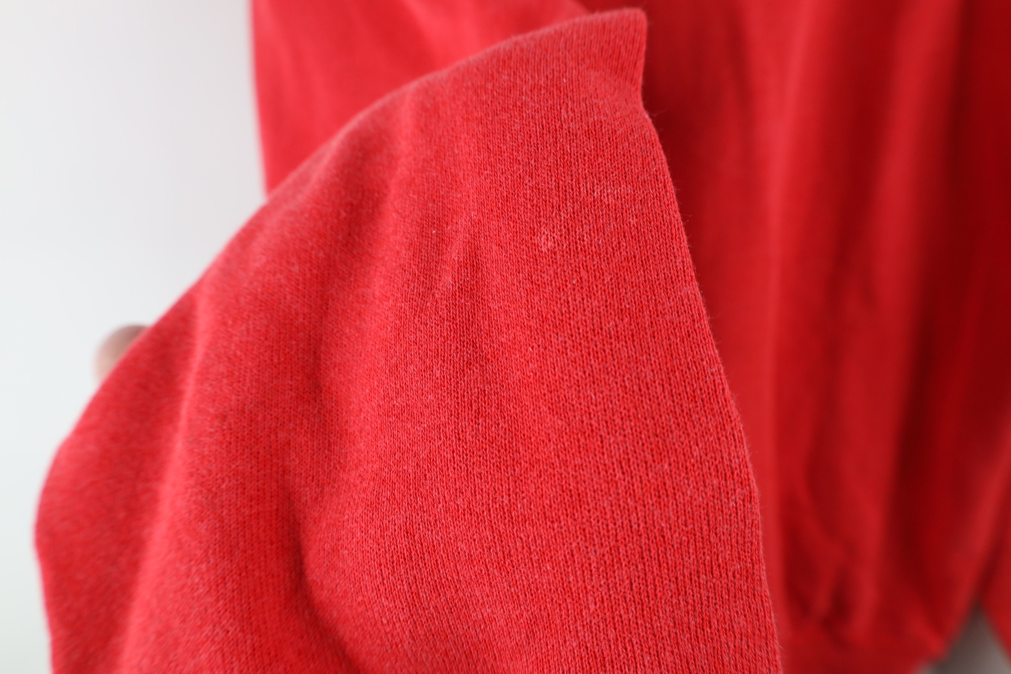 Vintage Vintage 70s 80s Streetwear Crewneck Sweatshirt Red USA Size US L / EU 52-54 / 3 - 7 Thumbnail