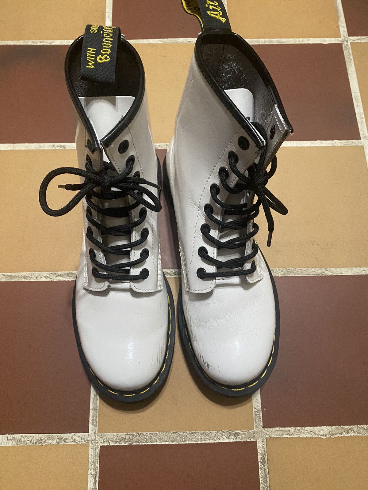 Dr. Martens × Vintage Doc Martens Patent Leather Boots Size US 8 / IT 38 - 4 Thumbnail