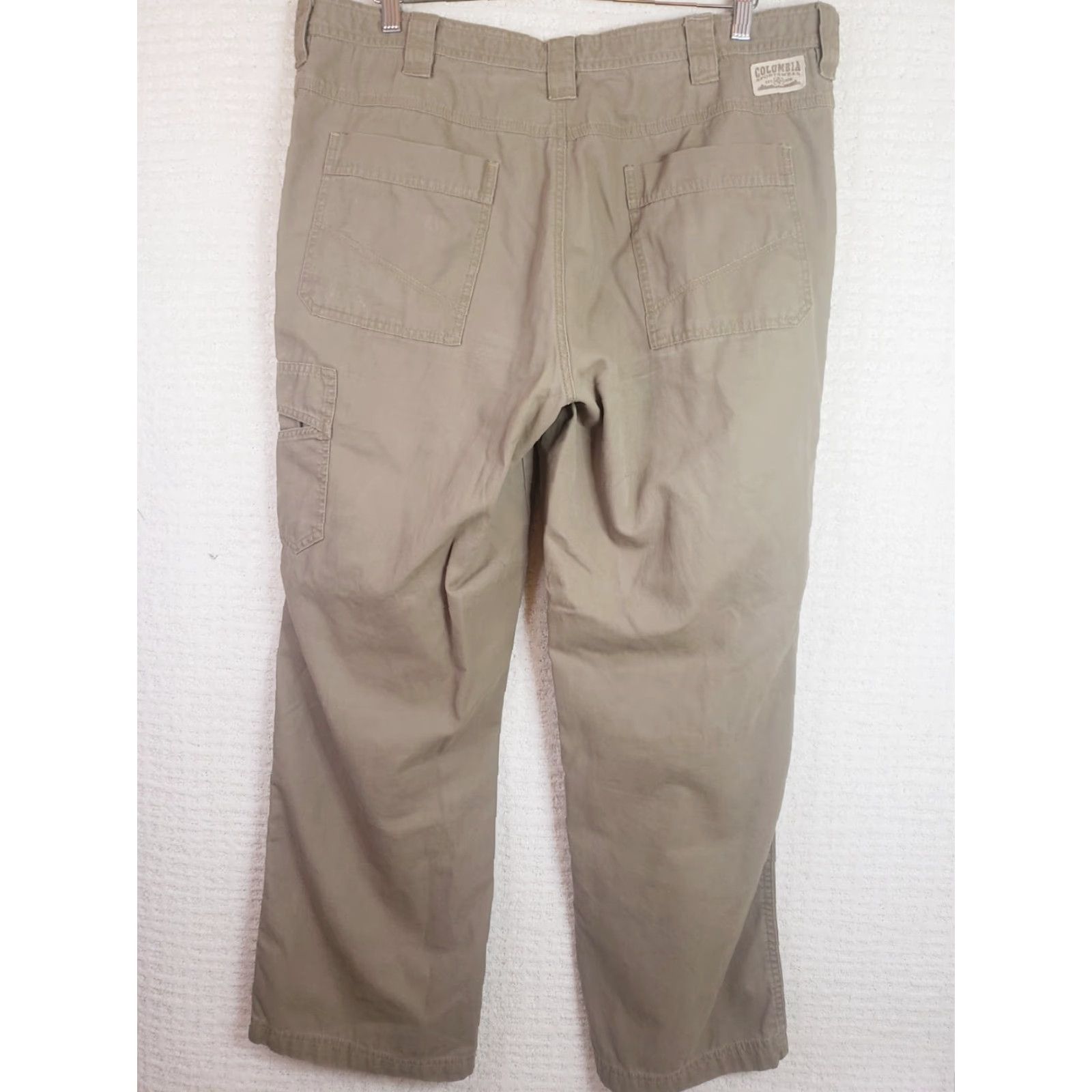 Hunter Columbia Pants Men 38x30 Tan Cargo Omni Shade Hiking Vented Outdoor Hunters Size US 38 / EU 54 - 6 Thumbnail