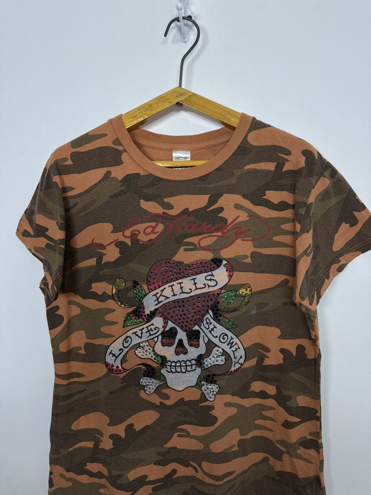 Ed Hardy Vintage Y2k Rare Ed Hardy T-Shirt 00’s Size L / US 10 / IT 46 - 7 Thumbnail