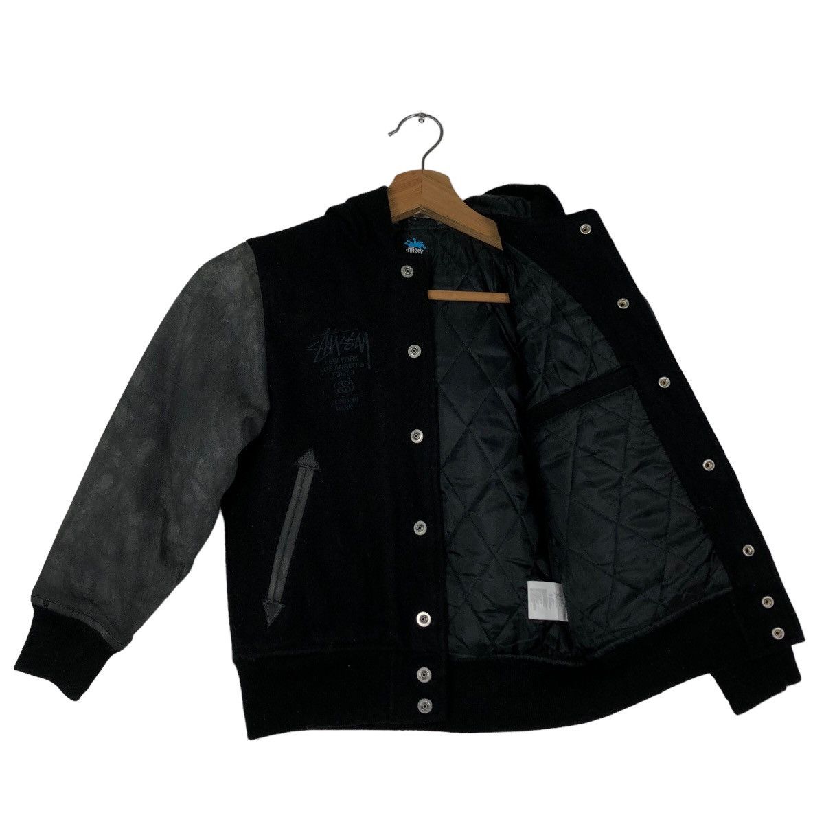 Stussy 🔥Vtg Varsity Jacket Stussy Big Logo For CHILDREN!! Size US M / EU 48-50 / 2 - 12 Thumbnail