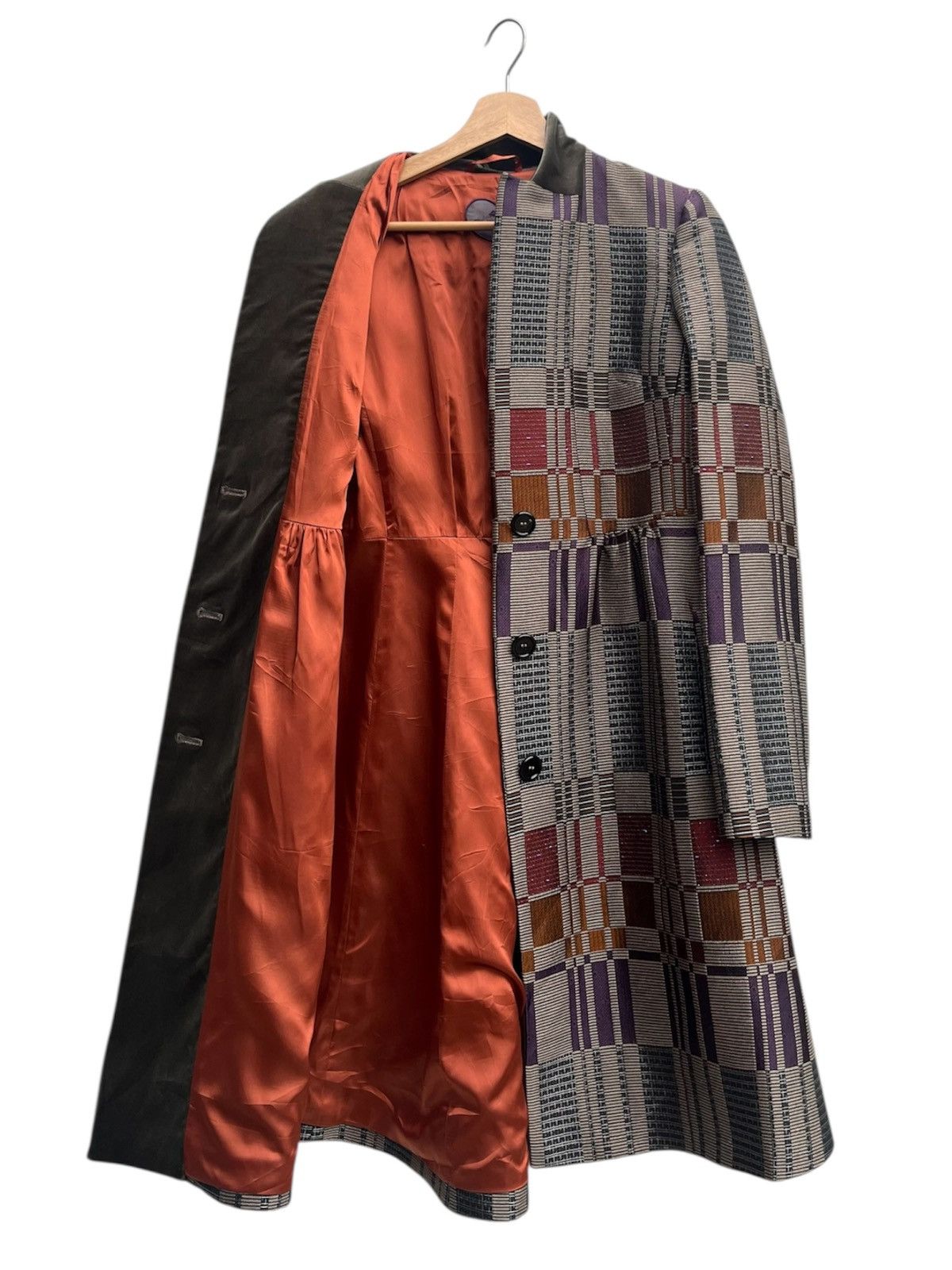 Etro Etro Milano Geometric Pattern Wool Jacquard Coat Size S / US 4 / IT 40 - 2 Thumbnail