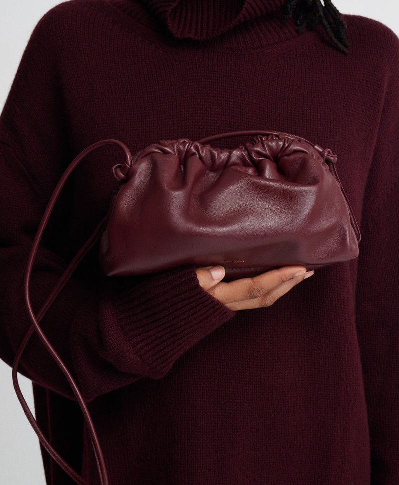 Mansur Gavriel os11x0326 Size: OS / Mini Cloud Clutch in Burgundy Size ONE SIZE - 2 Thumbnail