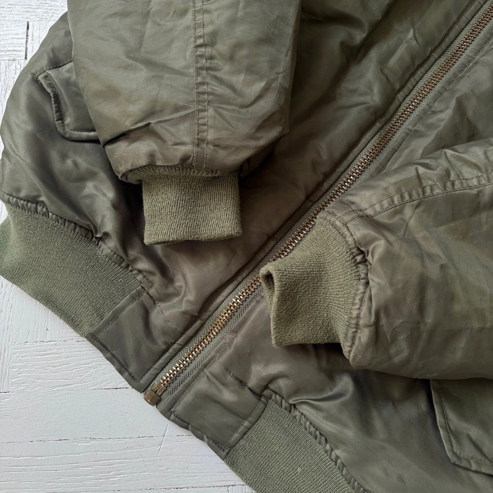 Vintage Vintage MA 1 Pilot Nylon Bomber Jacket Size US S / EU 44-46 / 1 - 6 Thumbnail