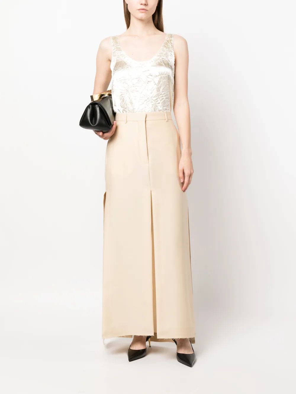 Lanvin o1y0326 Blouse in Cream Size S / US 4 / IT 40 - 2 Thumbnail
