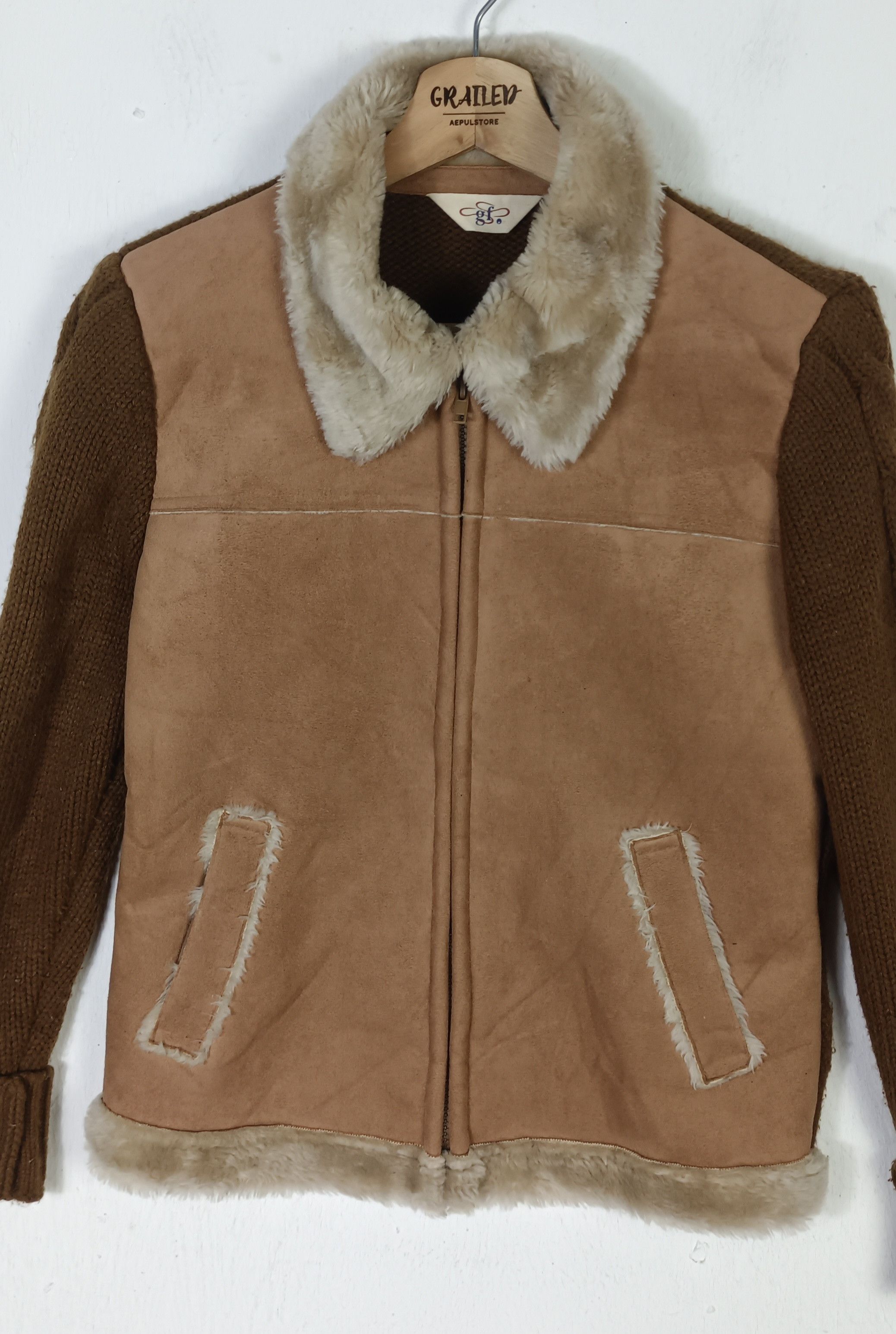 Japanese Brand Vintage GF Suede Jacket Size US S / EU 44-46 / 1 - 3 Thumbnail