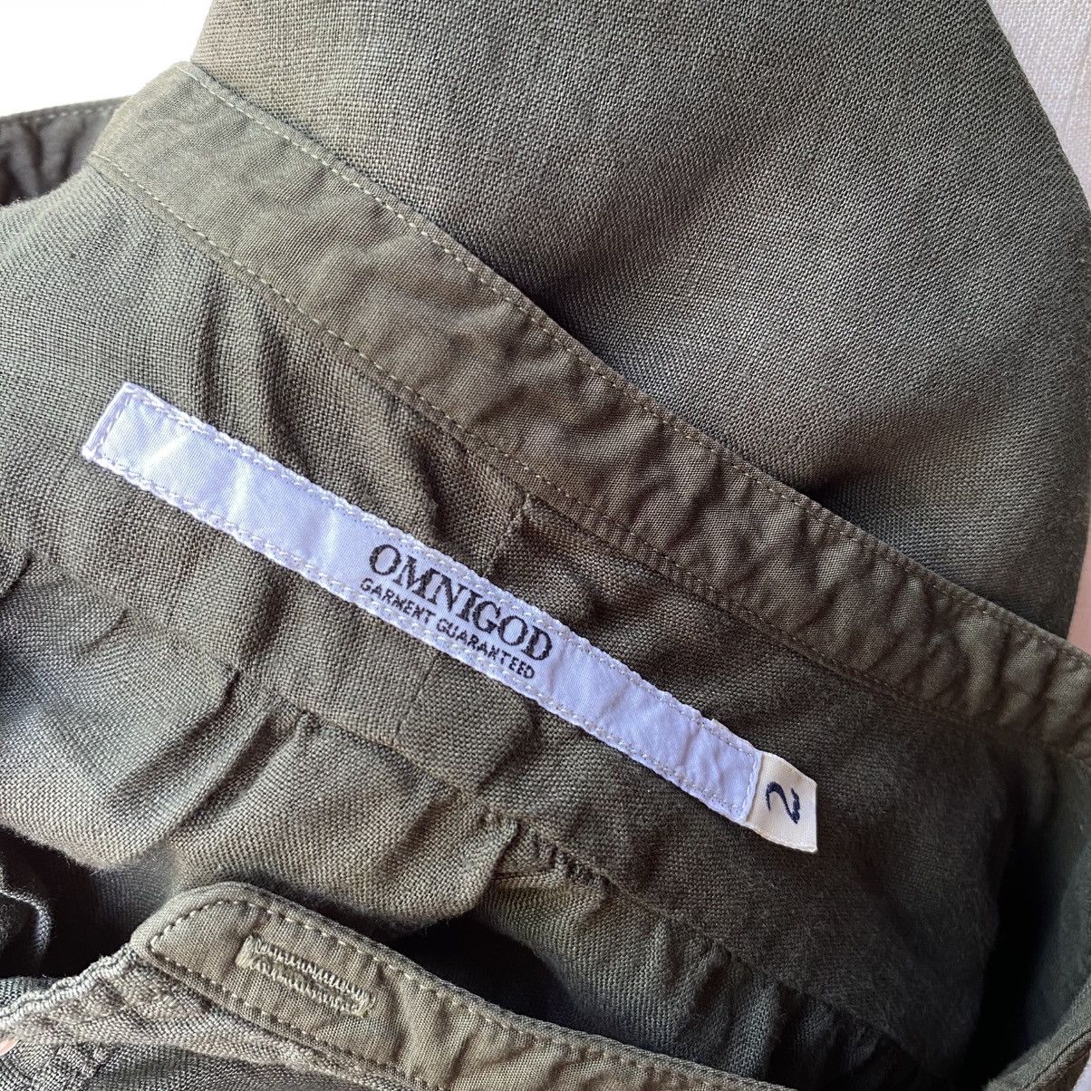 OMNIGOD OMNIGOD Dark Green Roll-Up Sleeve Blouse Size XS / US 0-2 / IT 36-38 - 15 Thumbnail