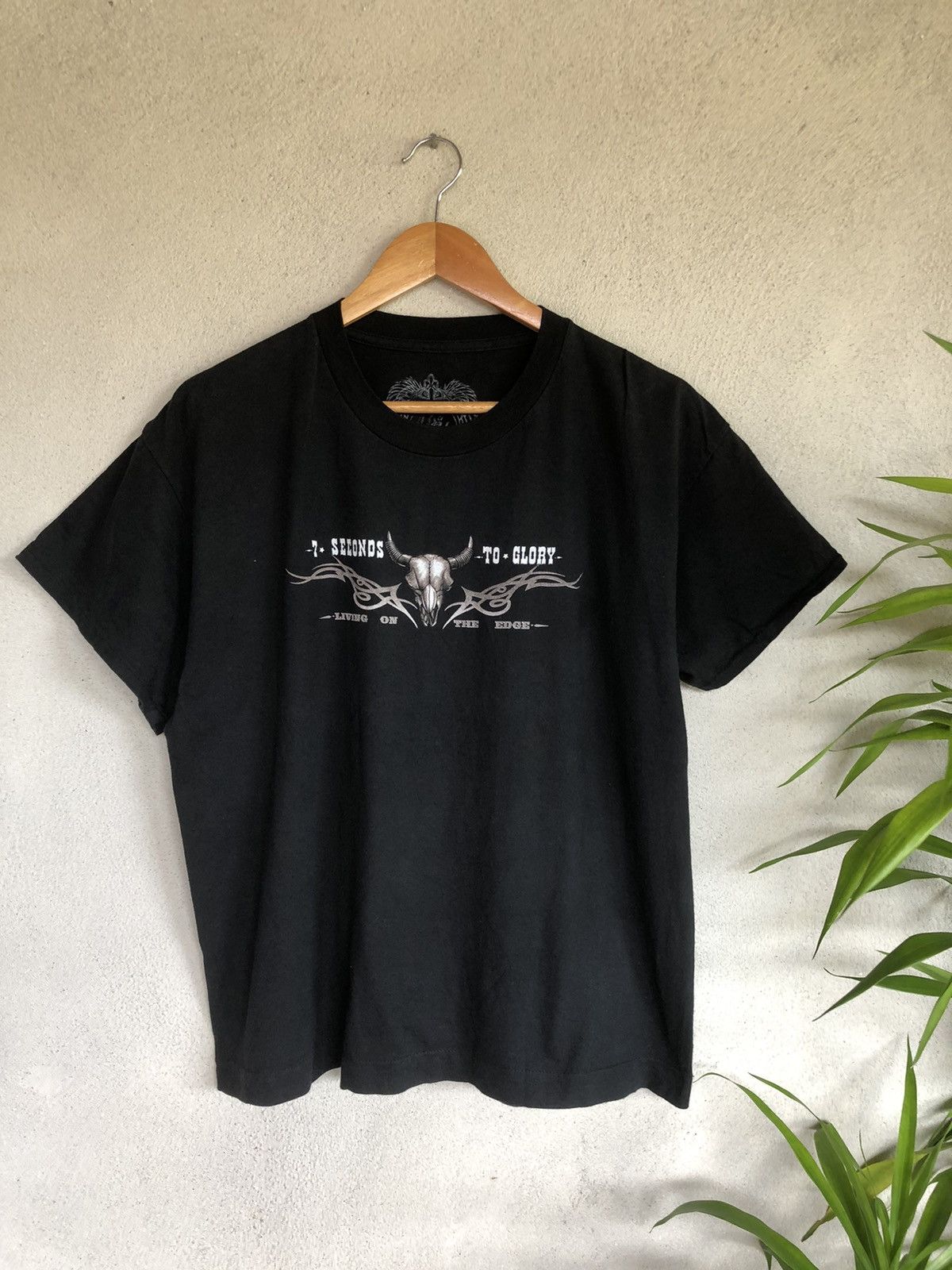 Japanese Brand × Vintage Crazy OVP Backhit Cowboy Rodeo Graphic Tee Size US L / EU 52-54 / 3 - 8 Thumbnail
